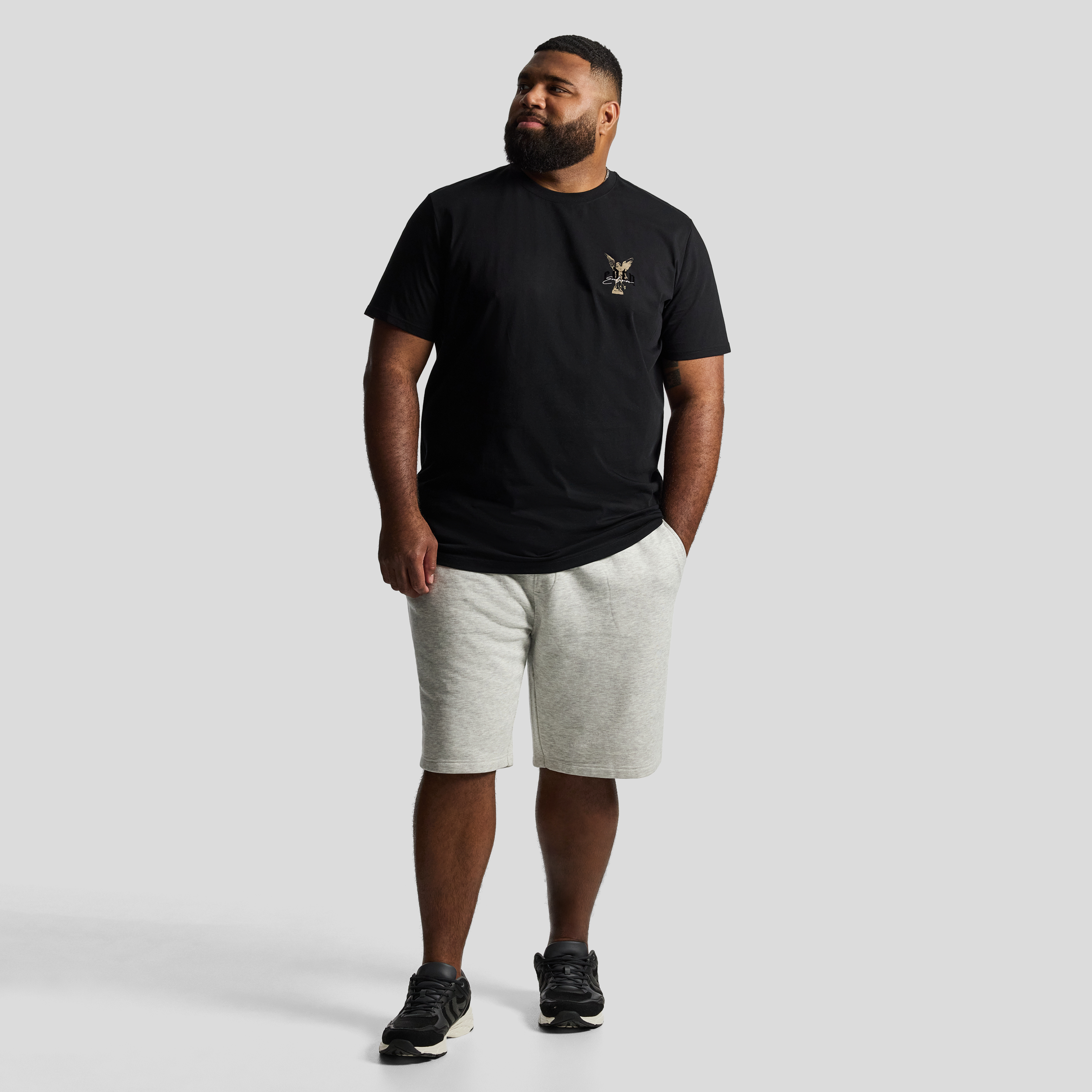 Black Angel Longline Crew Tee
