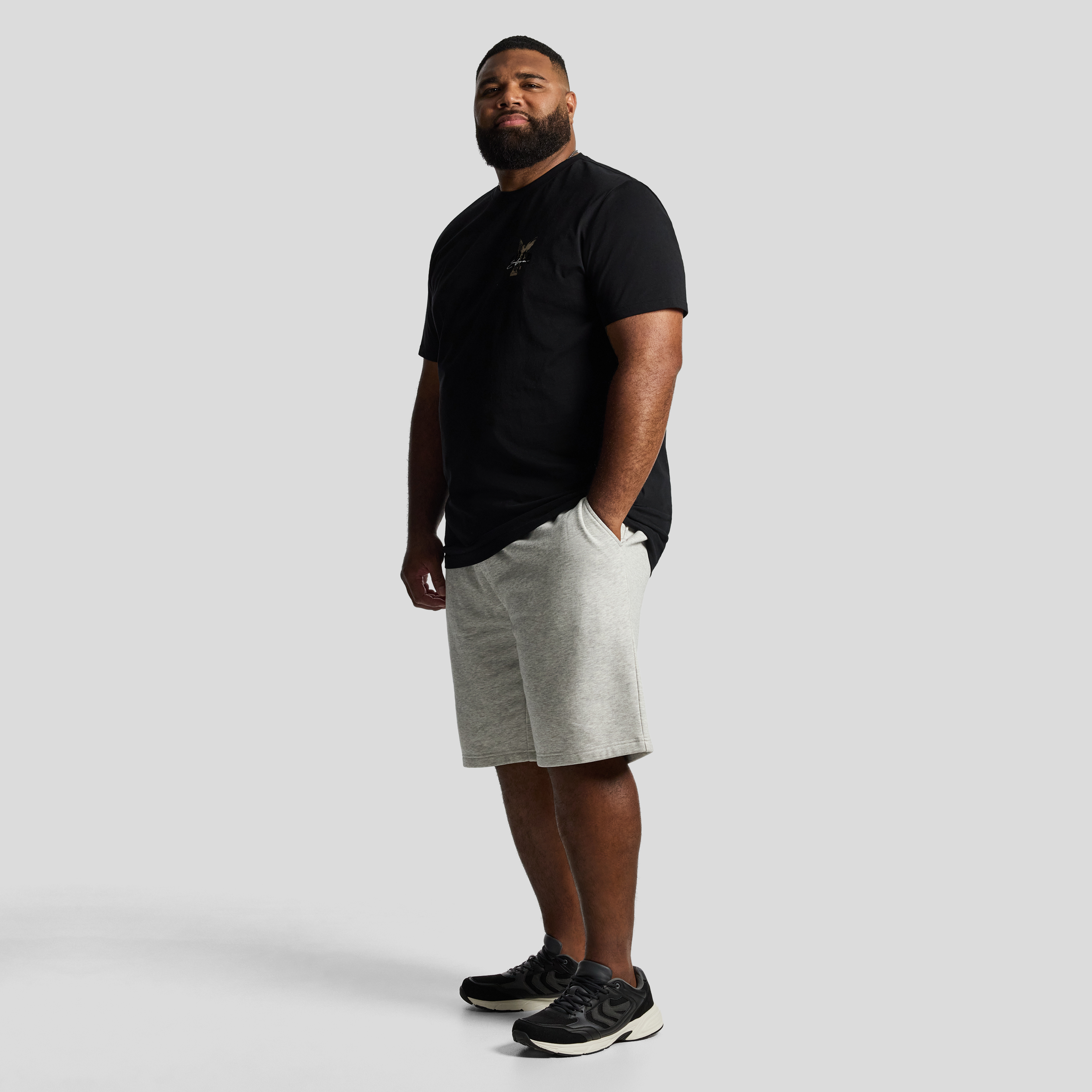 Black Angel Longline Crew Tee