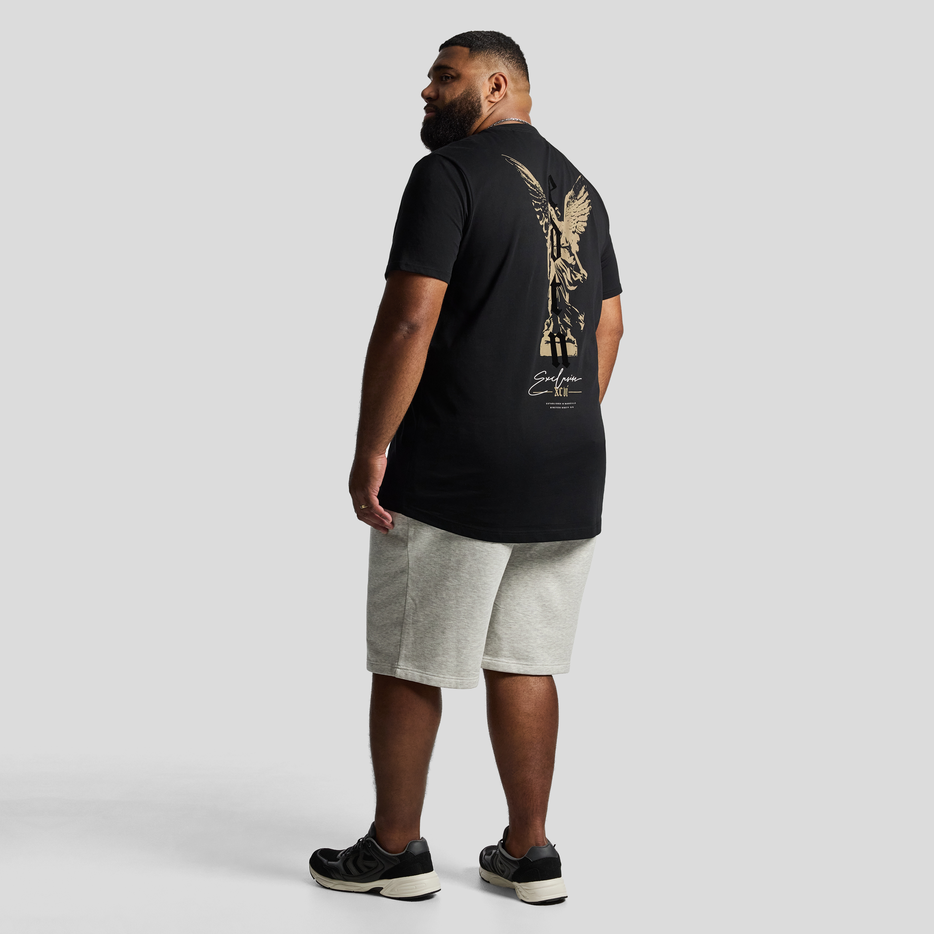Black Angel Longline Crew Tee
