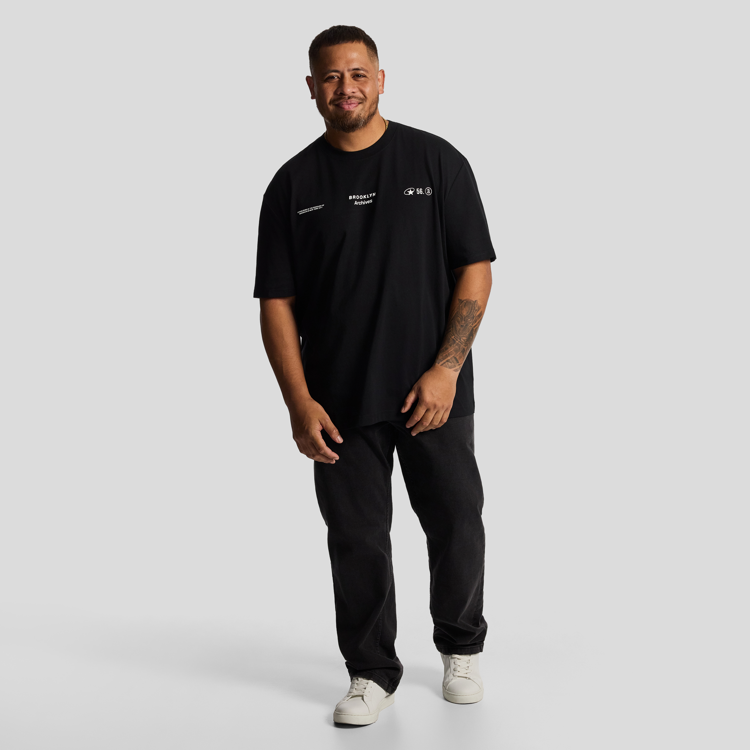 Black Ny Relaxed Crew Tee