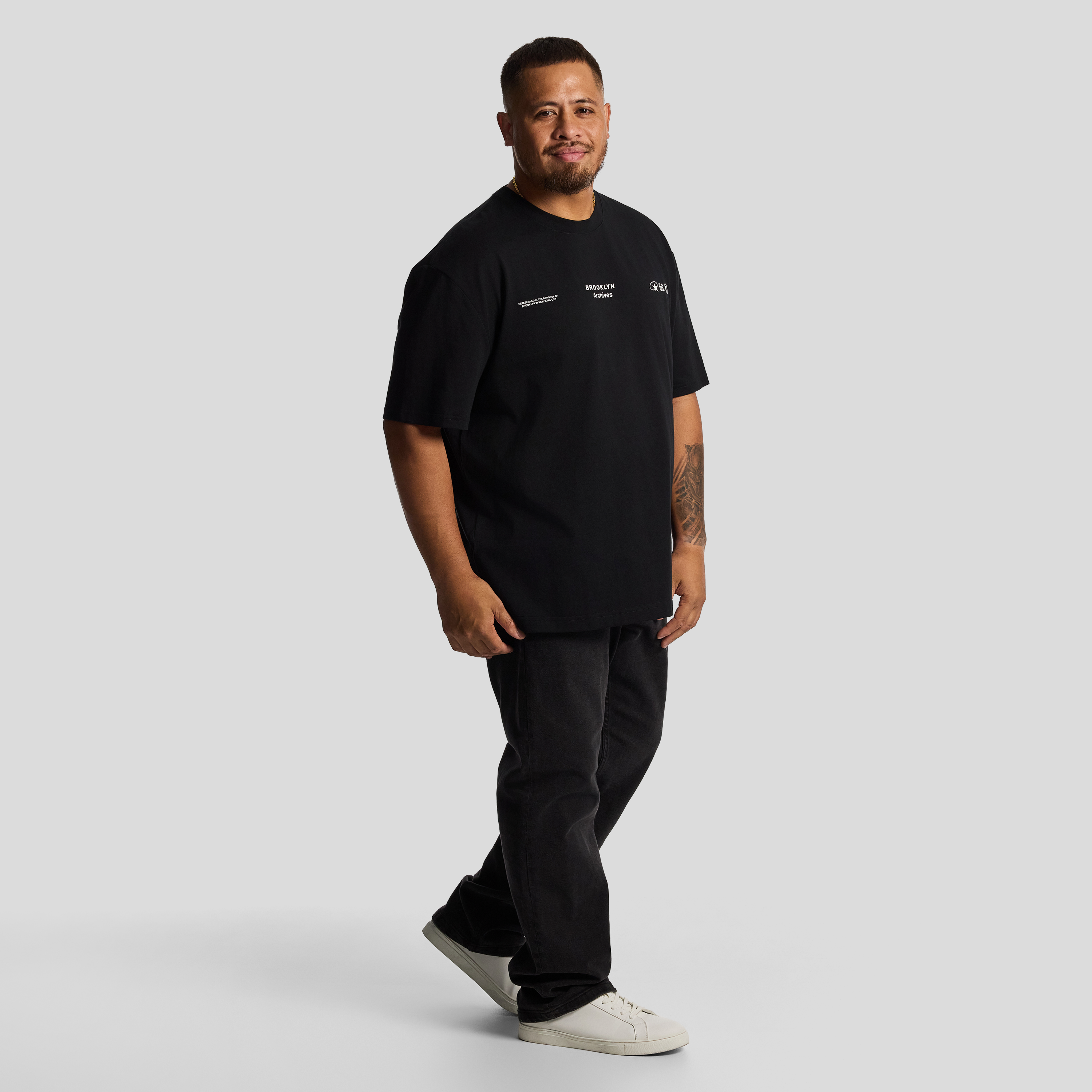 Black Ny Relaxed Crew Tee