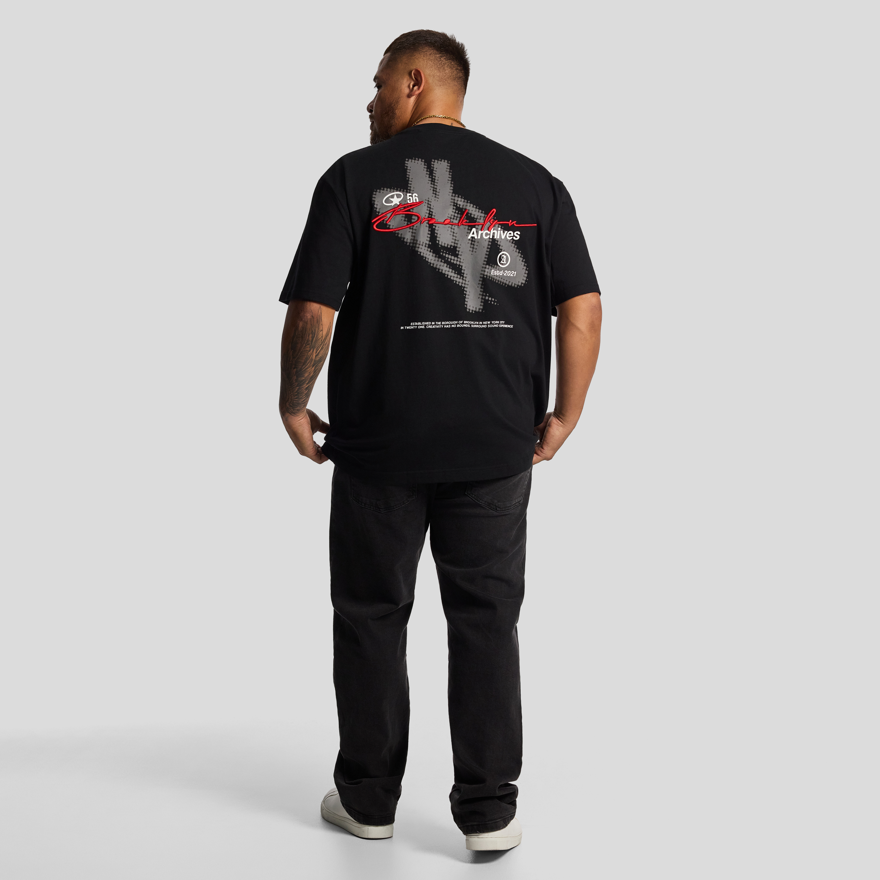 Black Ny Relaxed Crew Tee