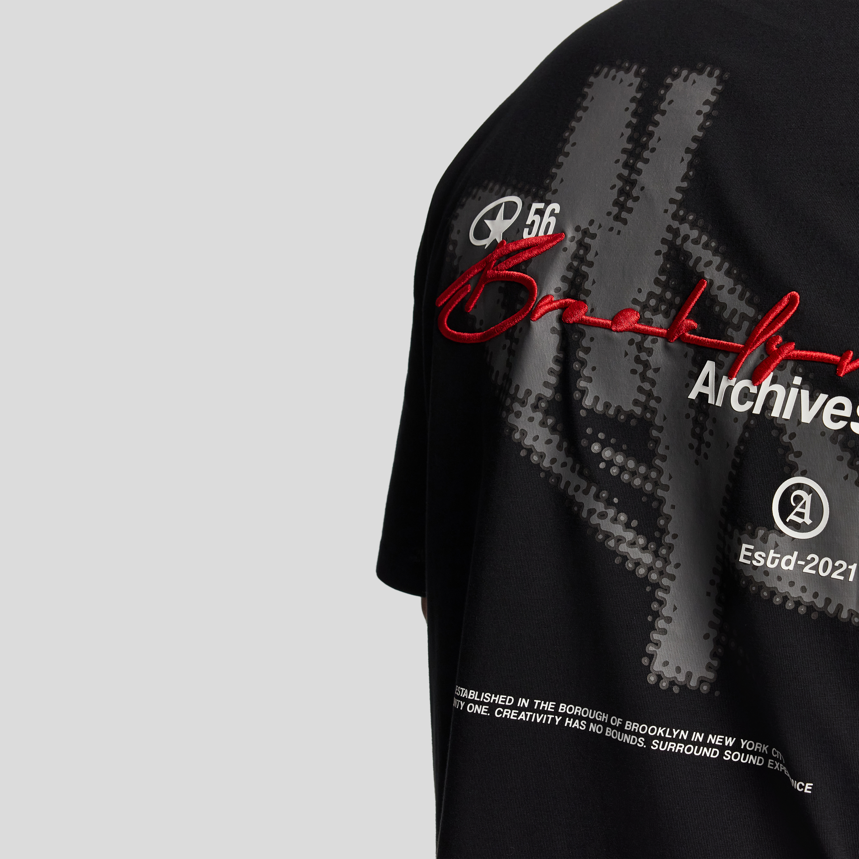 Black Ny Relaxed Crew Tee