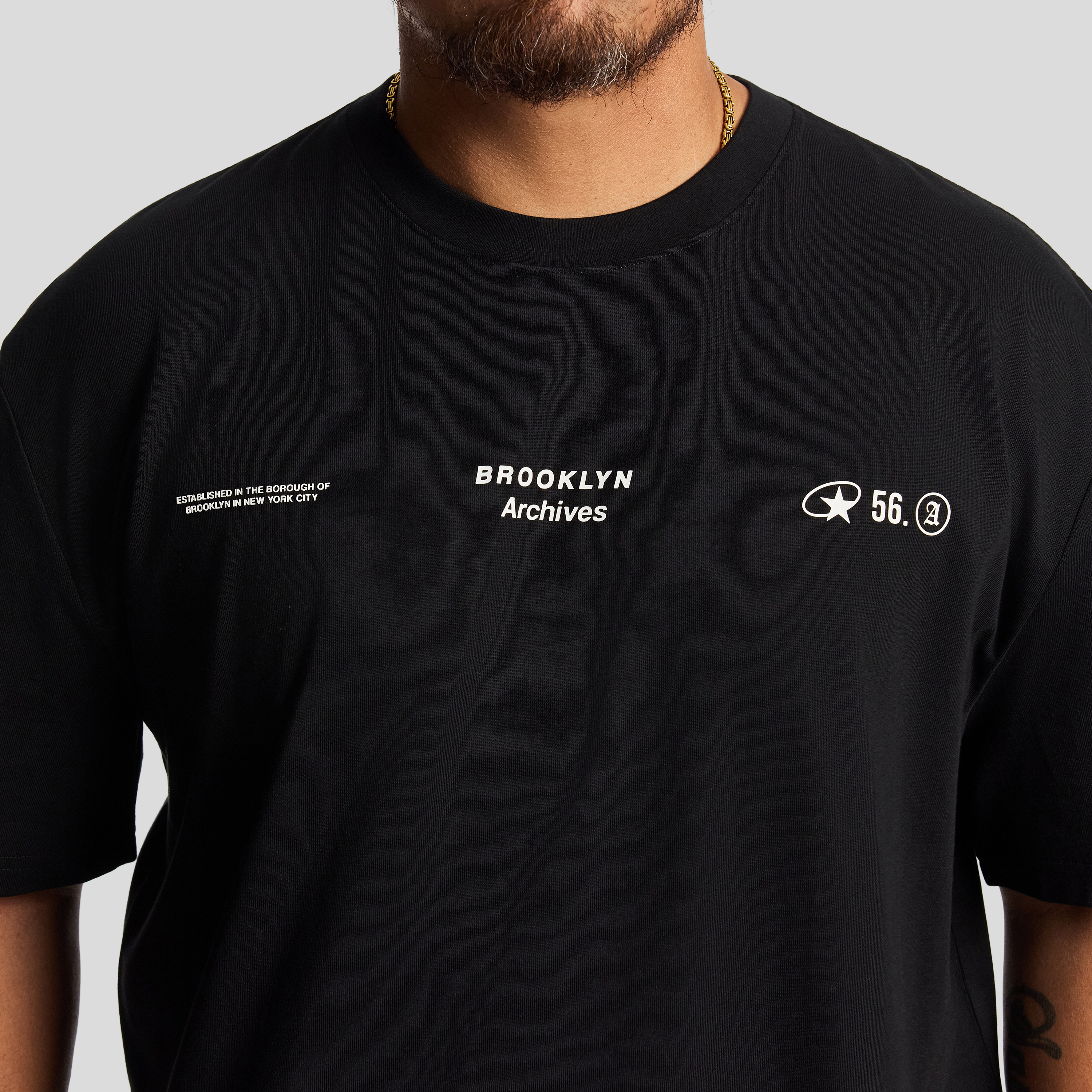 Black Ny Relaxed Crew Tee