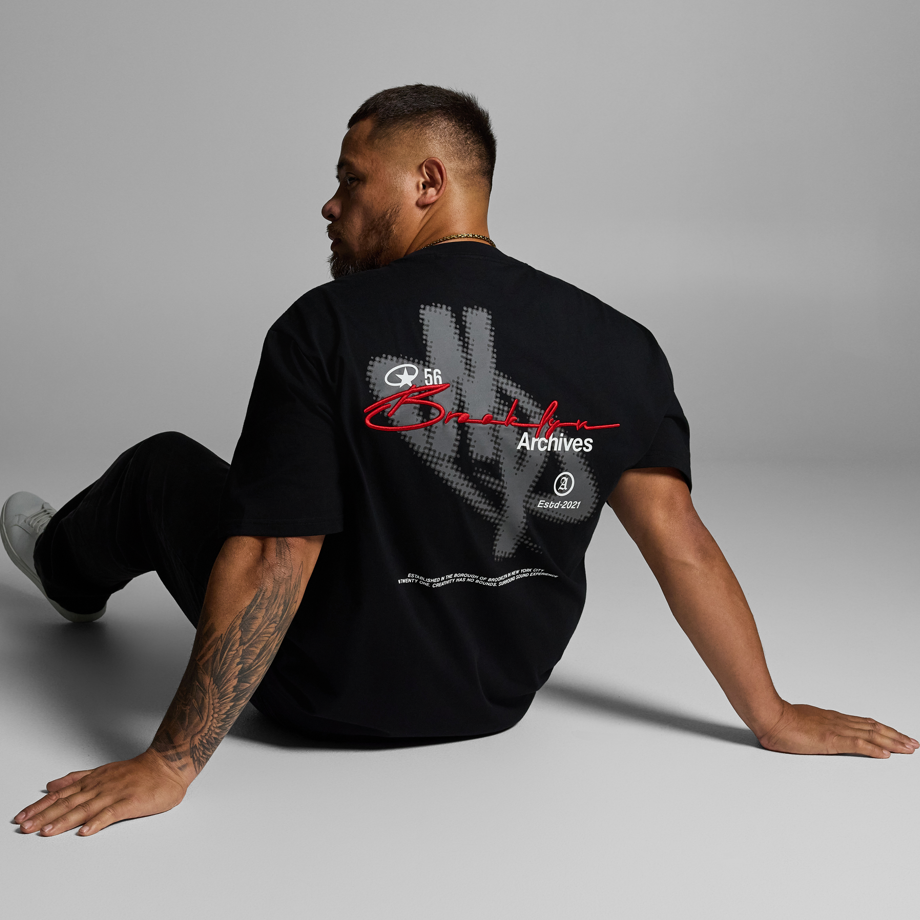 Black Ny Relaxed Crew Tee