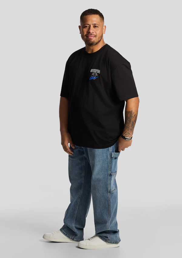 Black Utopia Relaxed Crew Tee