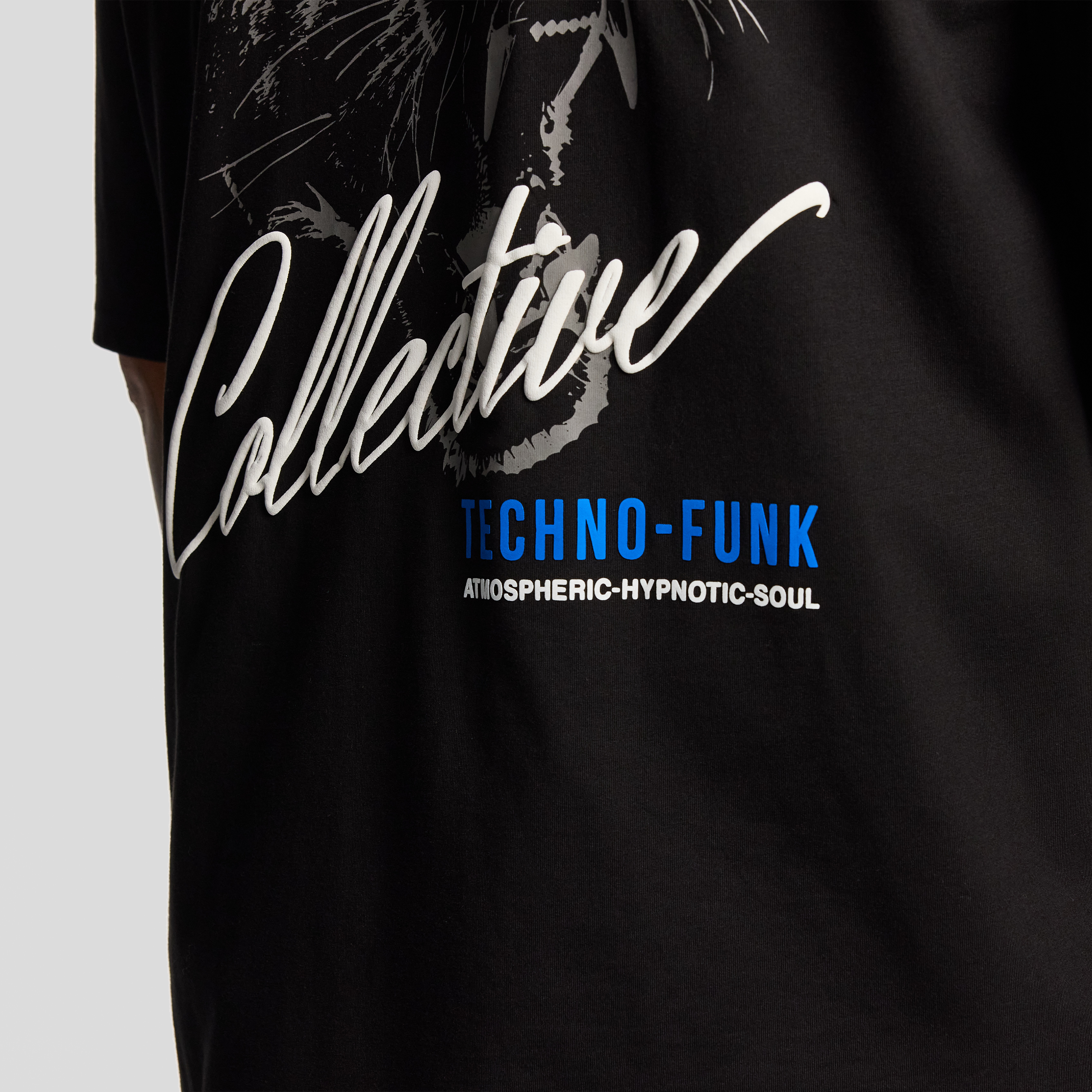 Black Utopia Relaxed Crew Tee