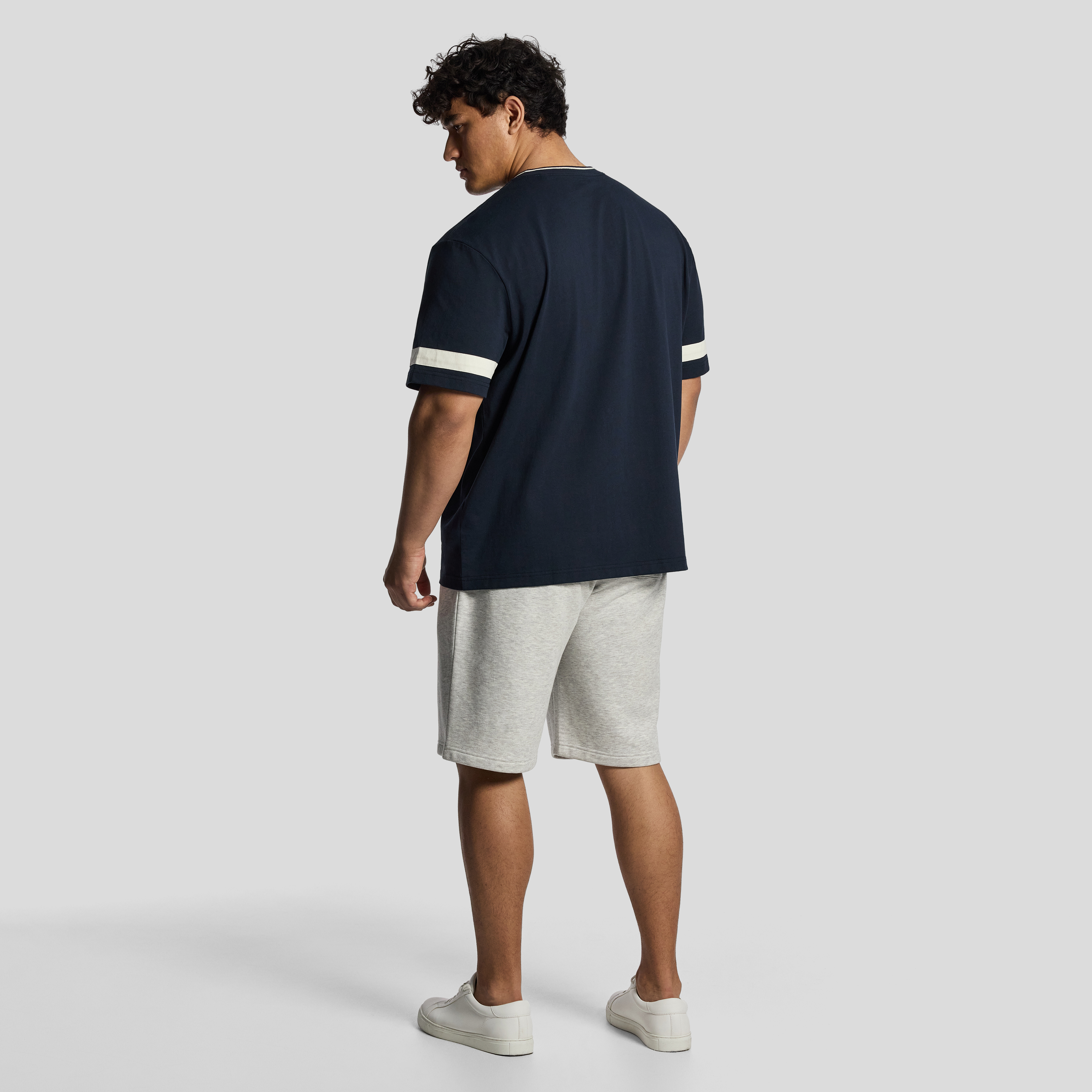 Navy St Etienne Relaxed Vee Tee