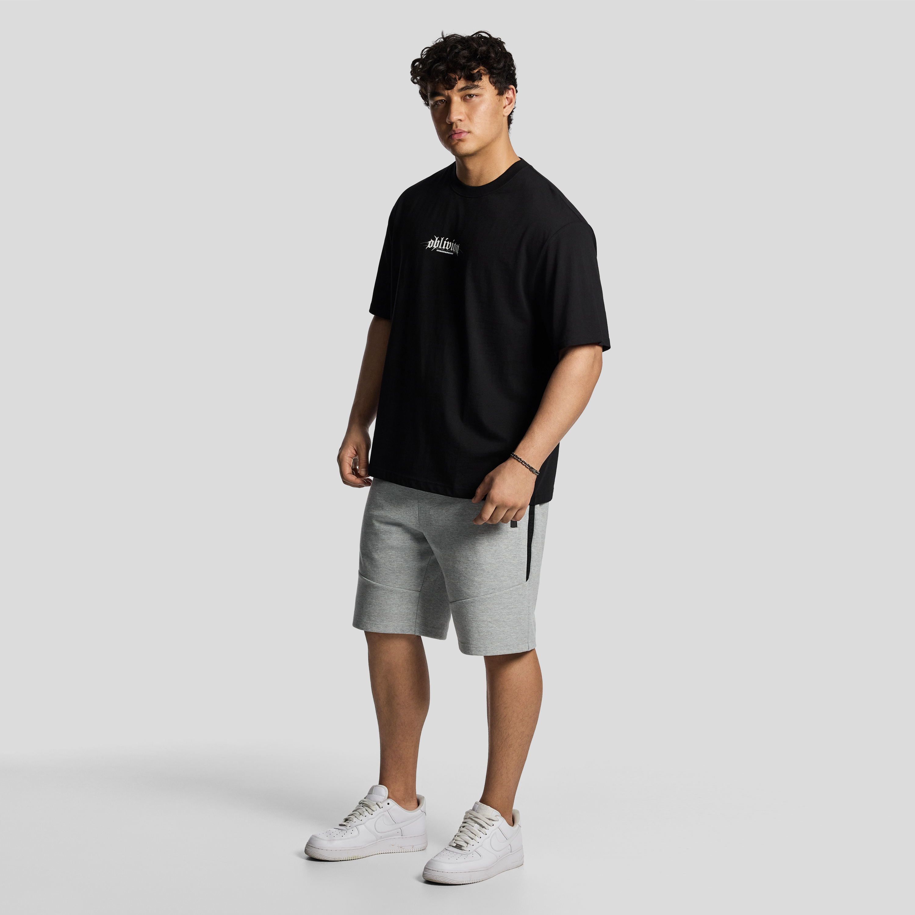 Black Oblivion Relaxed Crew Tee