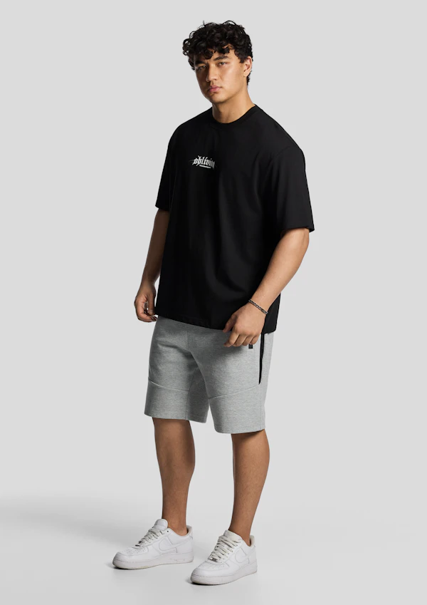 Black Oblivion Relaxed Crew Tee
