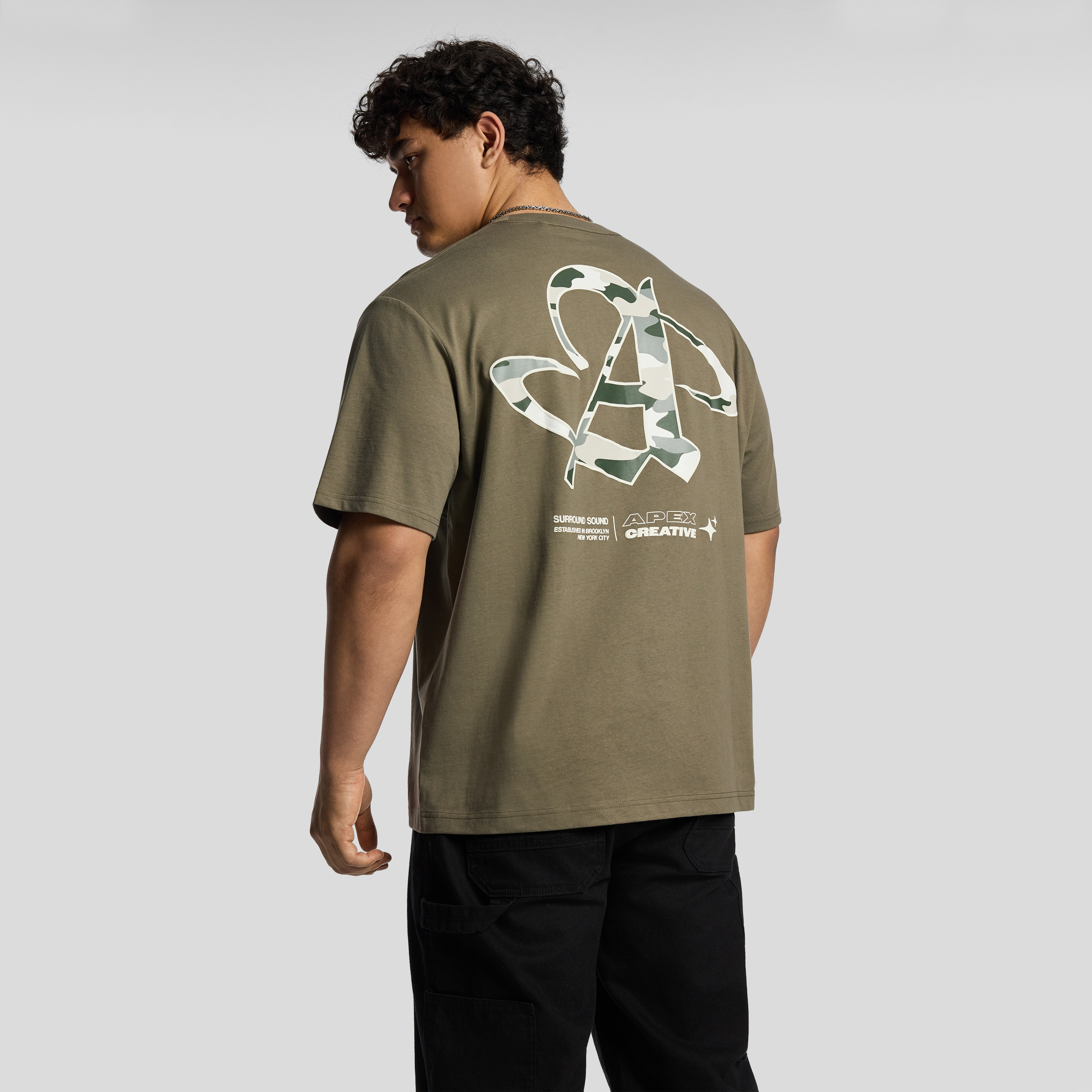 Camo Relaxed Crew Tee