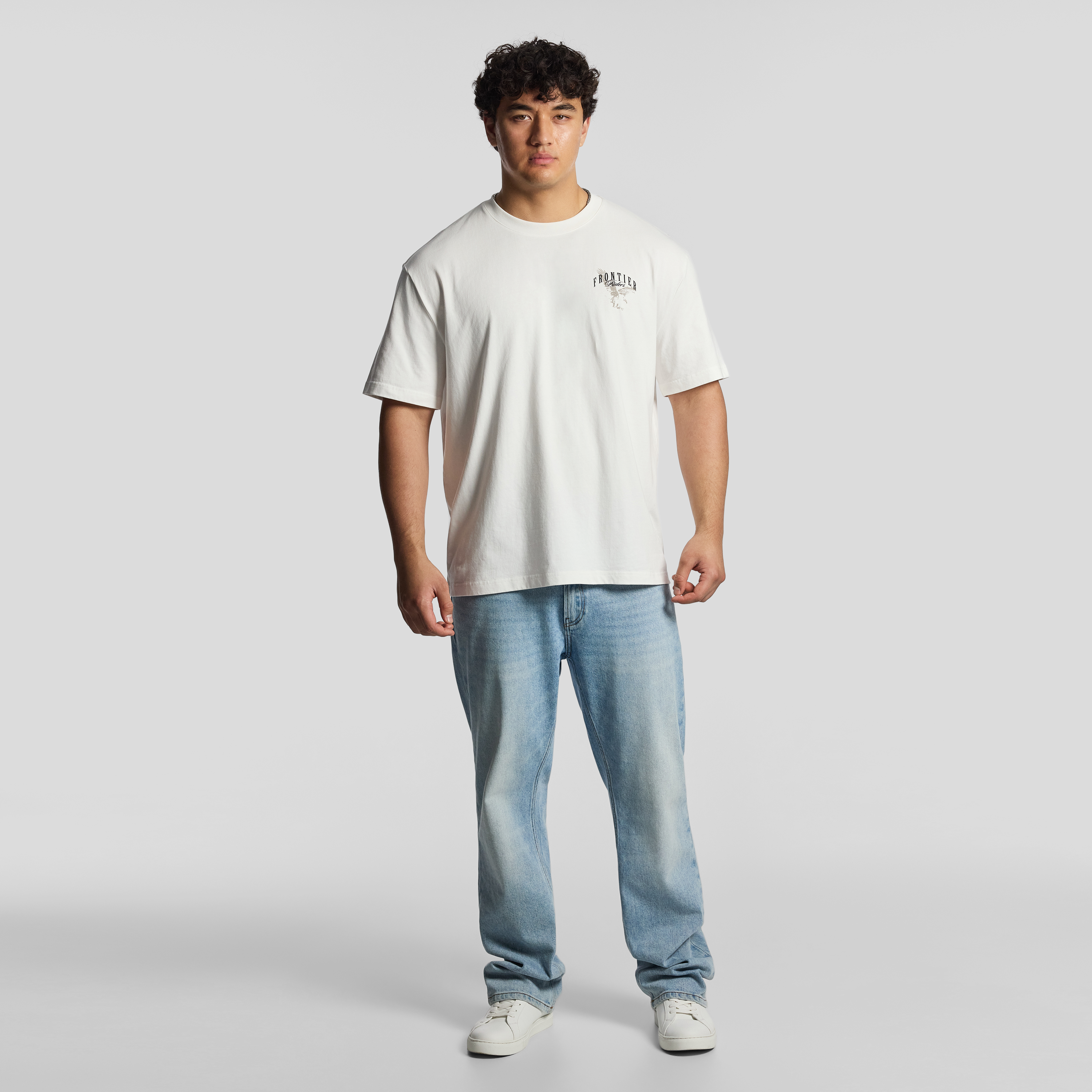 Off White Frontier Relaxed Crew Tee