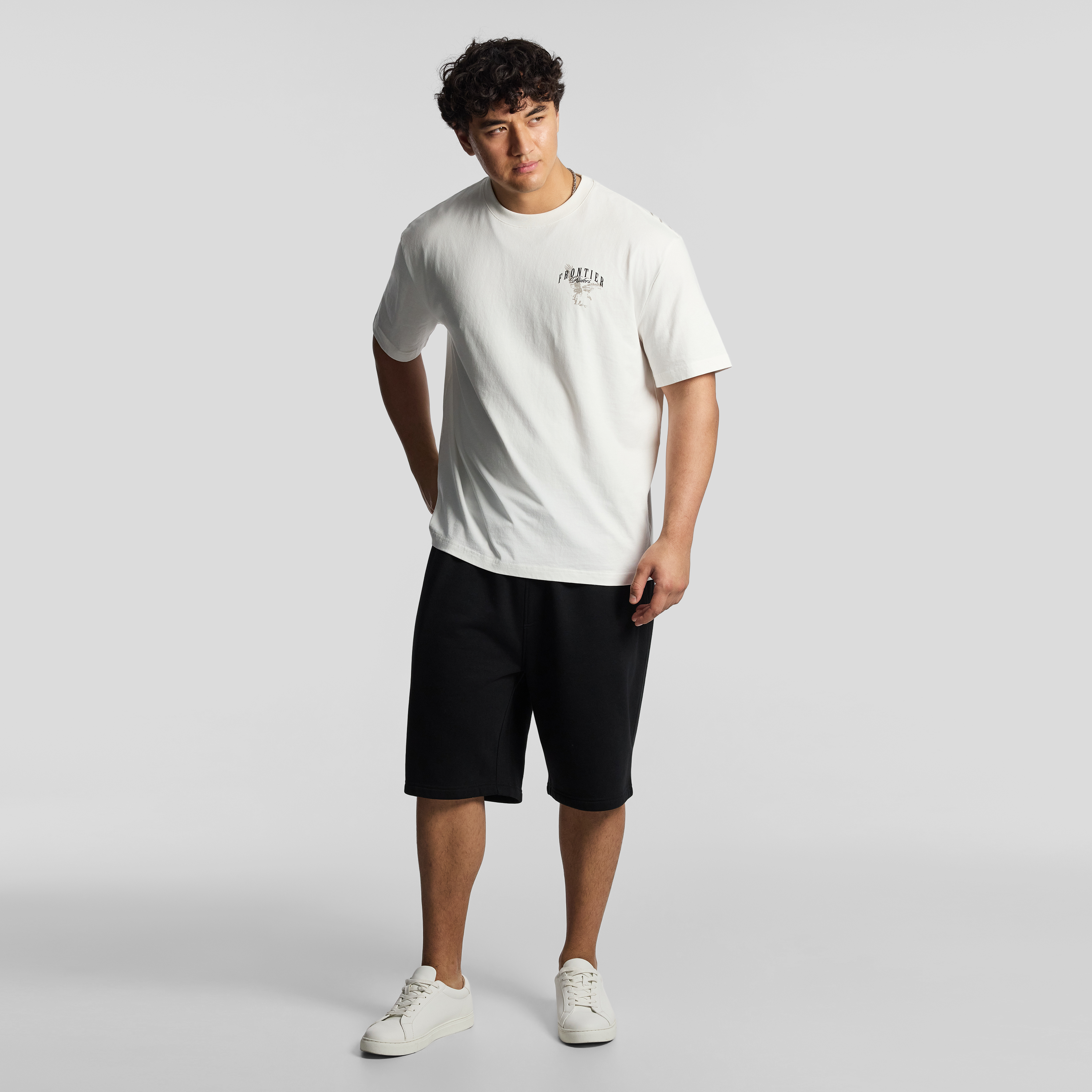 Off White Frontier Relaxed Crew Tee