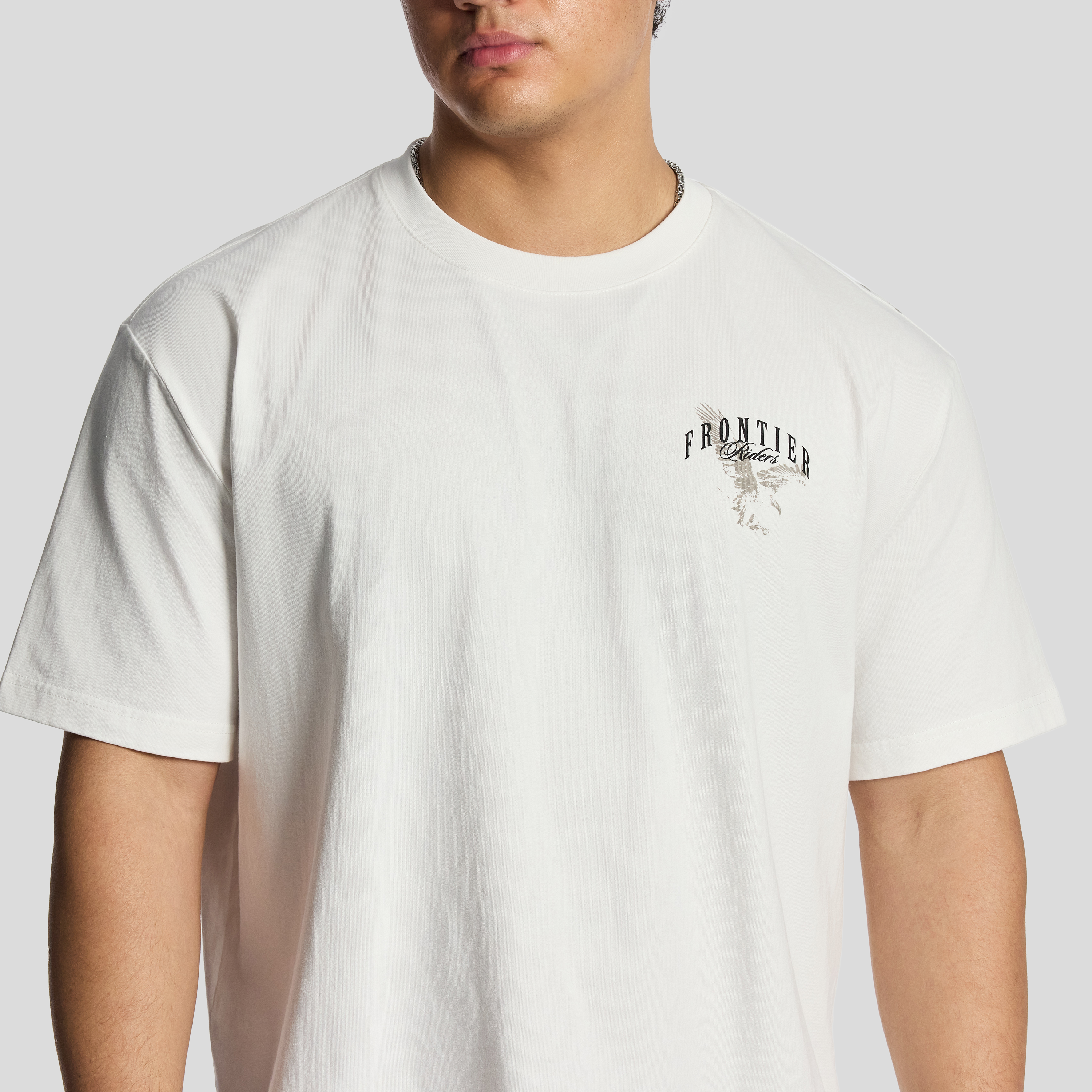 Off White Frontier Relaxed Crew Tee