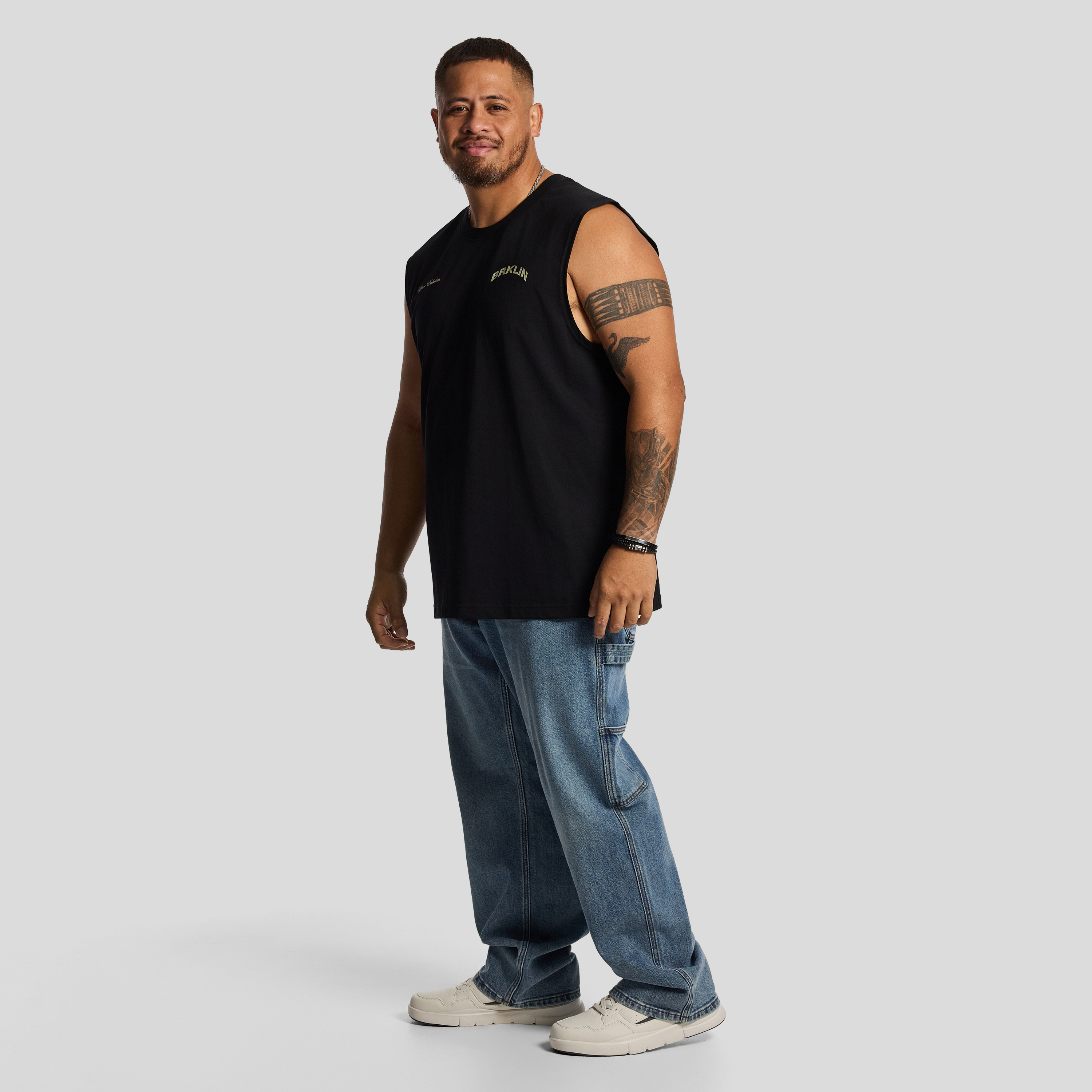 Black Floyd Graphic Sleeveless Tee