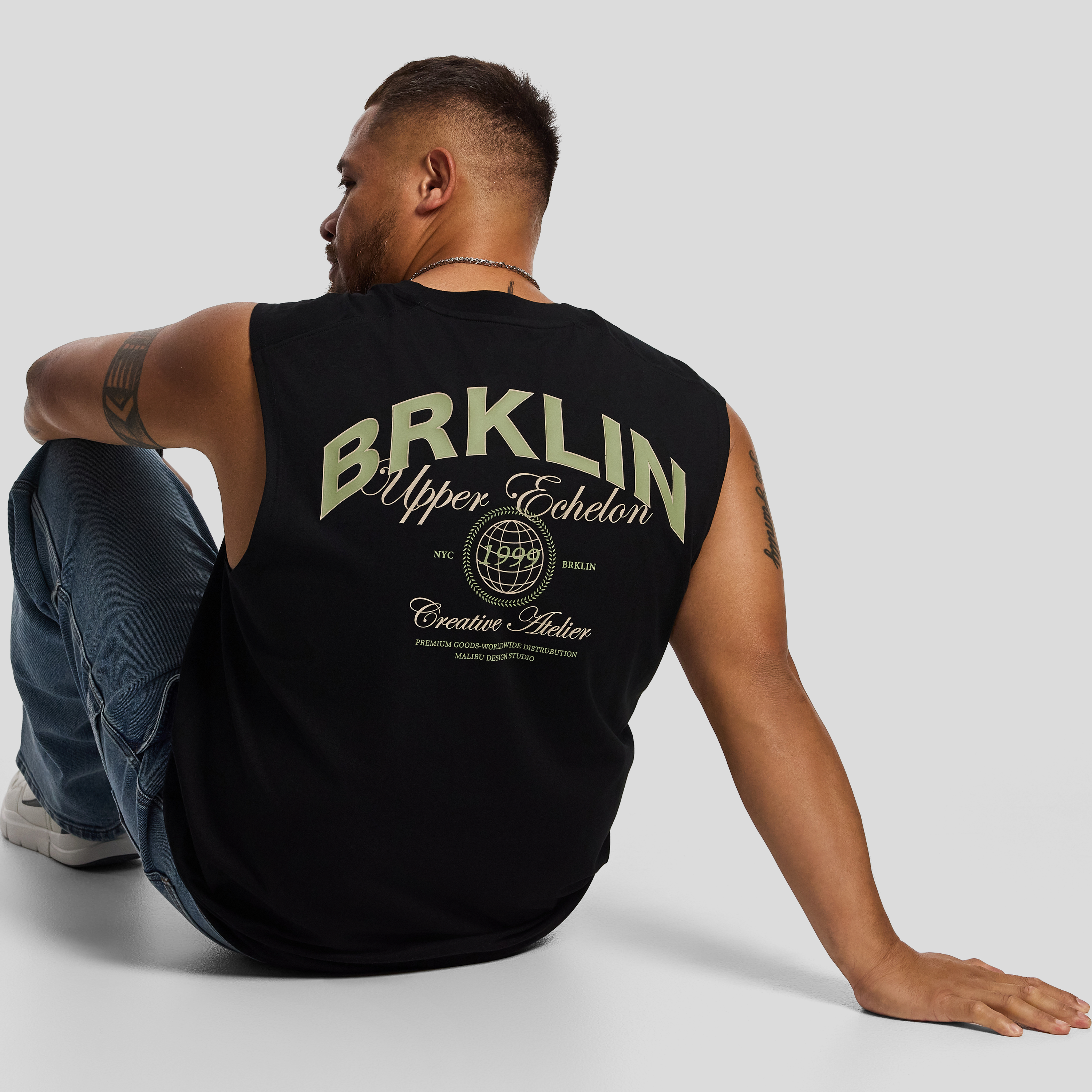 Black Floyd Graphic Sleeveless Tee