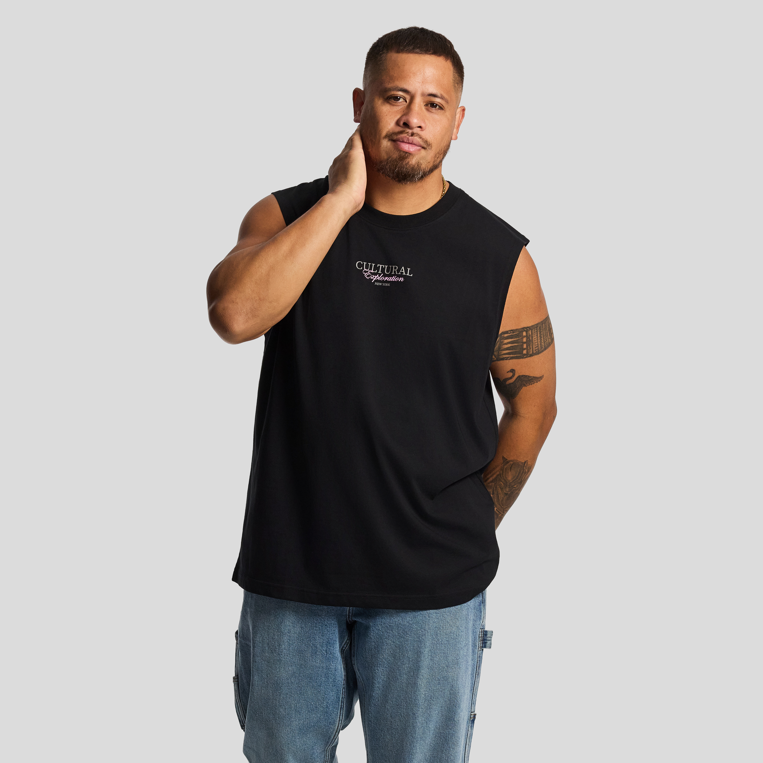 Black Bodhi Graphic Sleeveless Tee