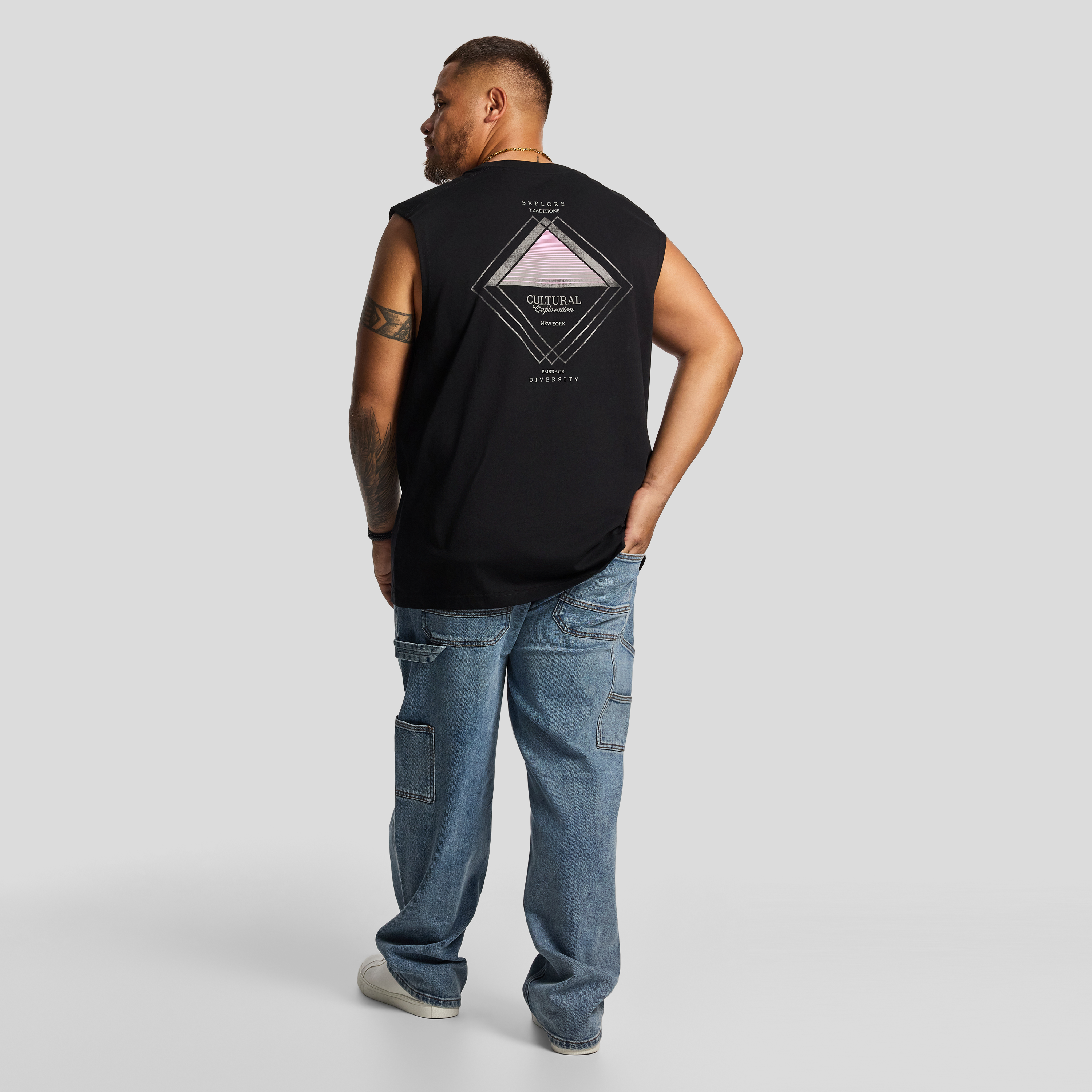 Black Bodhi Graphic Sleeveless Tee