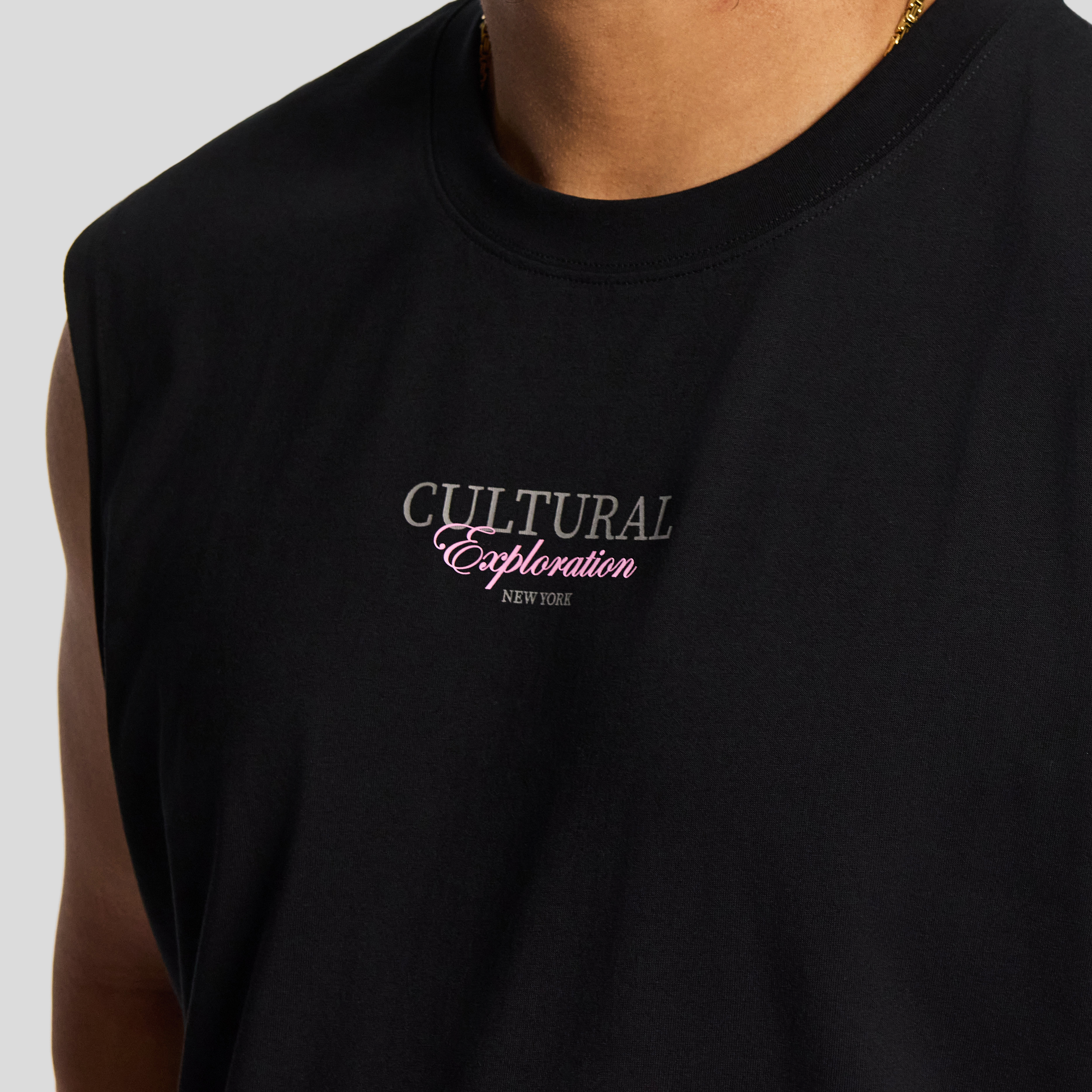 Black Bodhi Graphic Sleeveless Tee