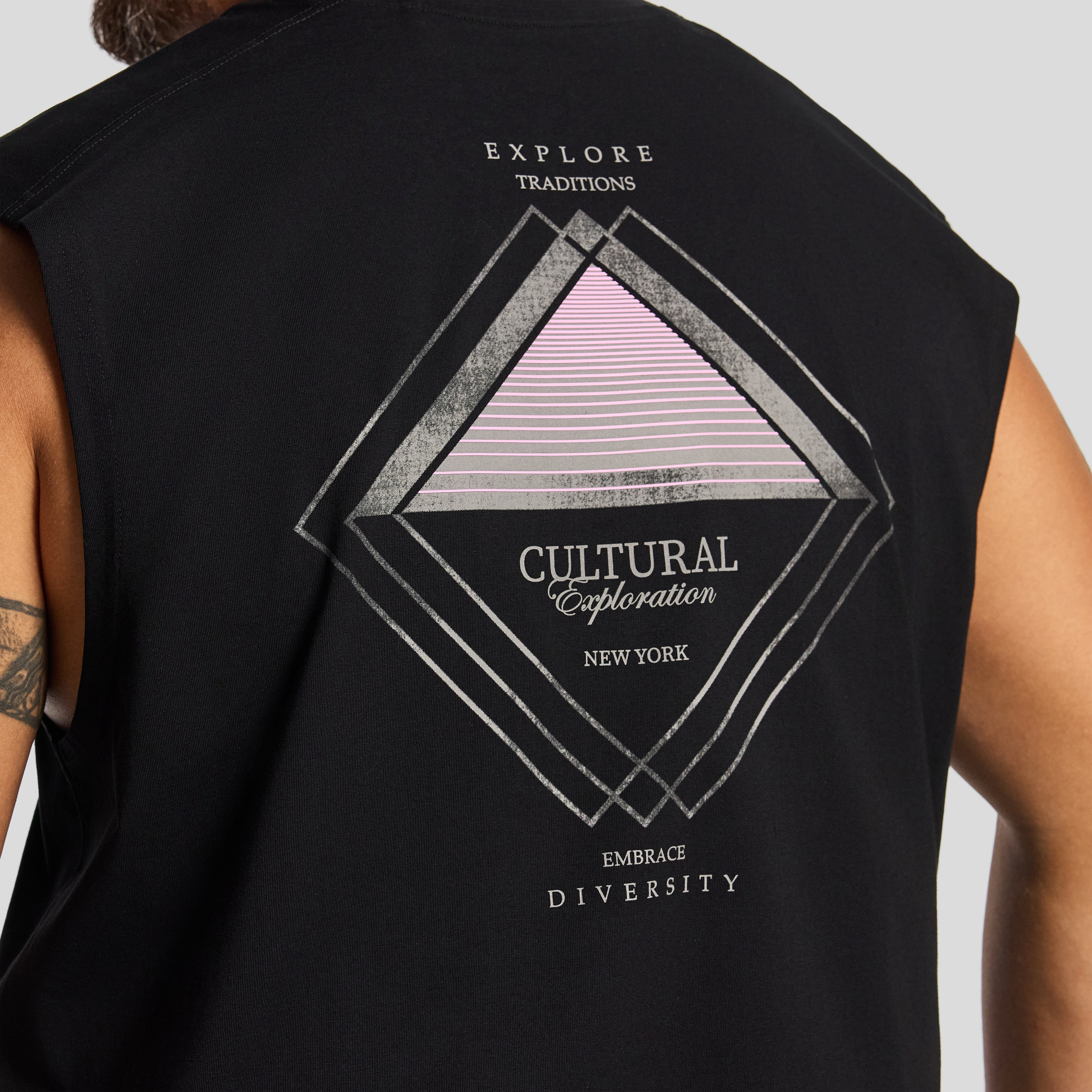 Black Bodhi Graphic Sleeveless Tee