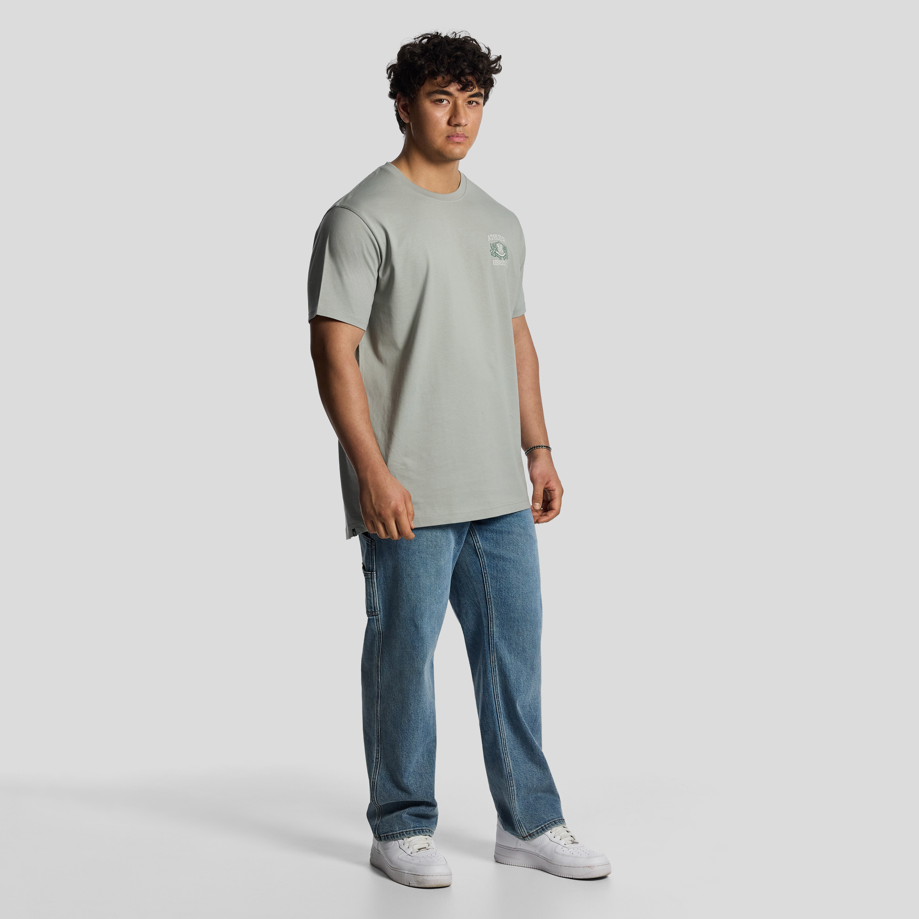 Sage Green Atelier Longline Tee
