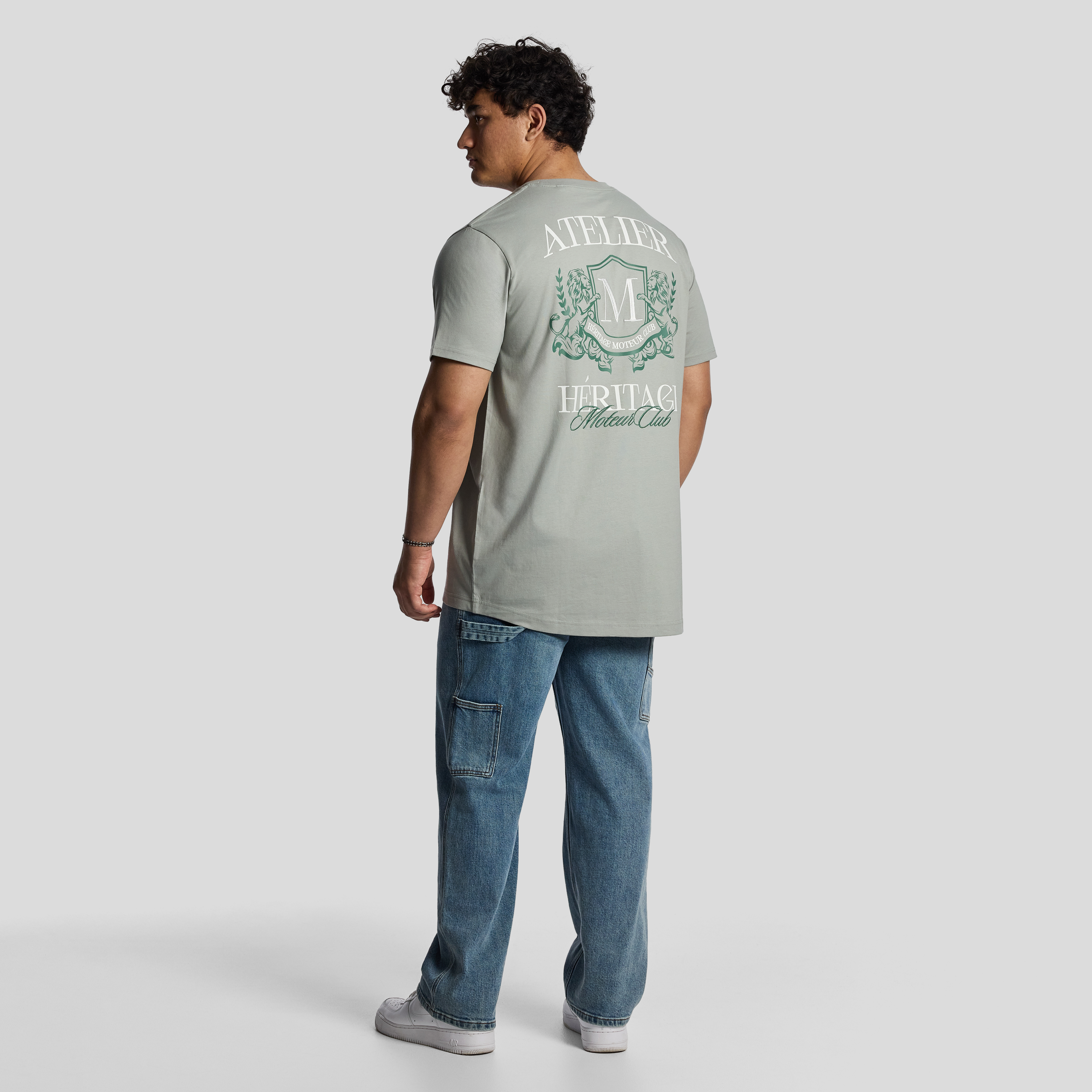 Sage Green Atelier Longline Tee