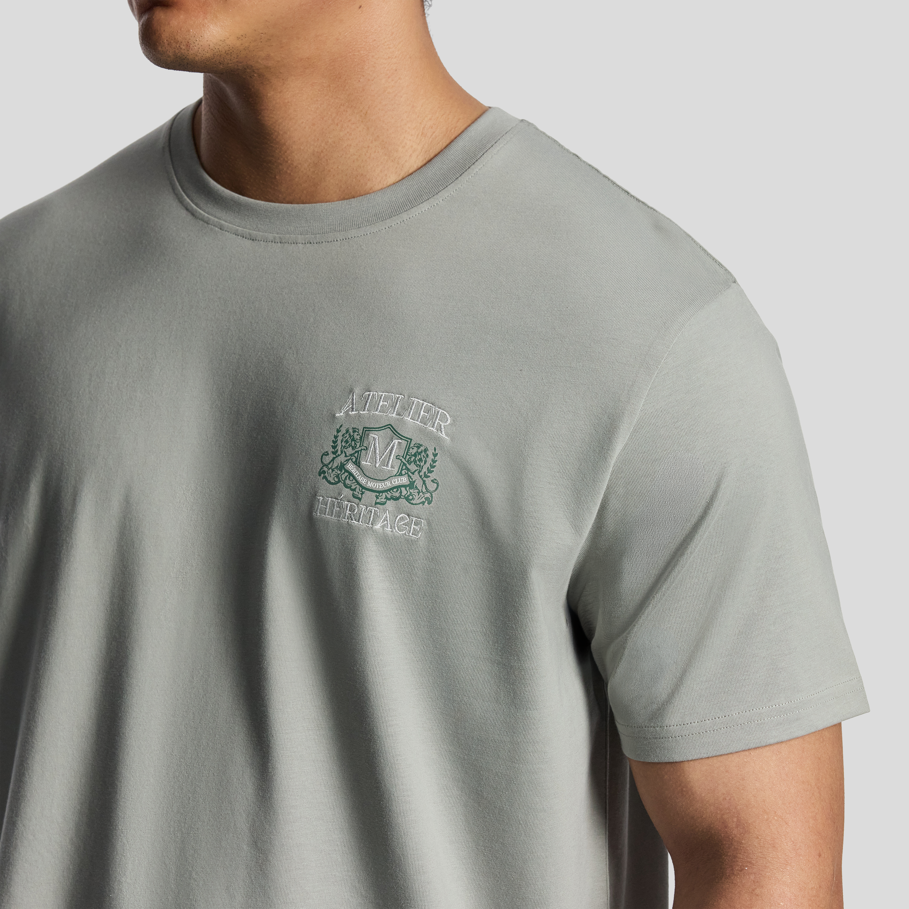 Sage Green Atelier Longline Tee