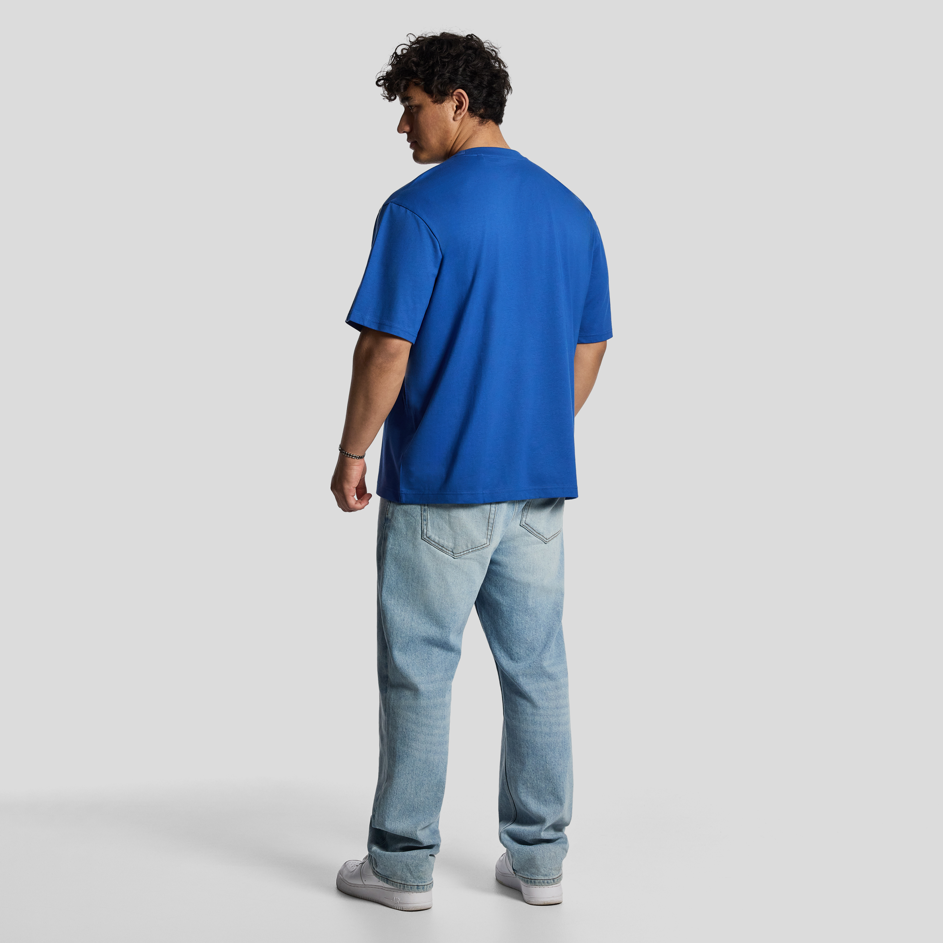 Royal Blue Vallier Relaxed Crew Tee