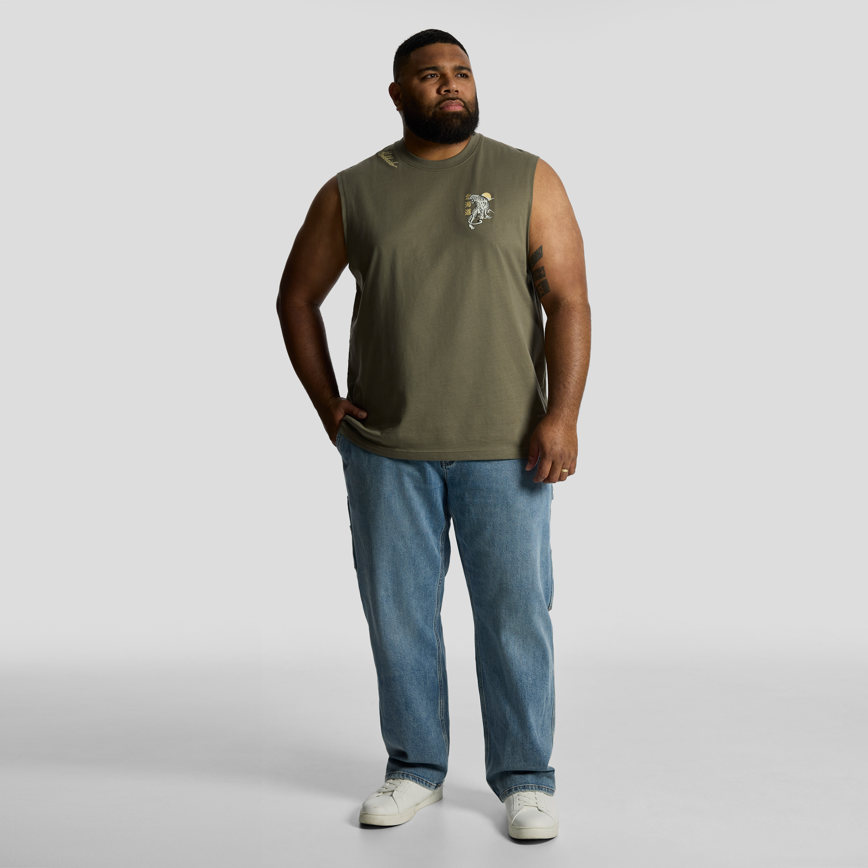 Khaki Green Hokkaido Sleeveless Tee