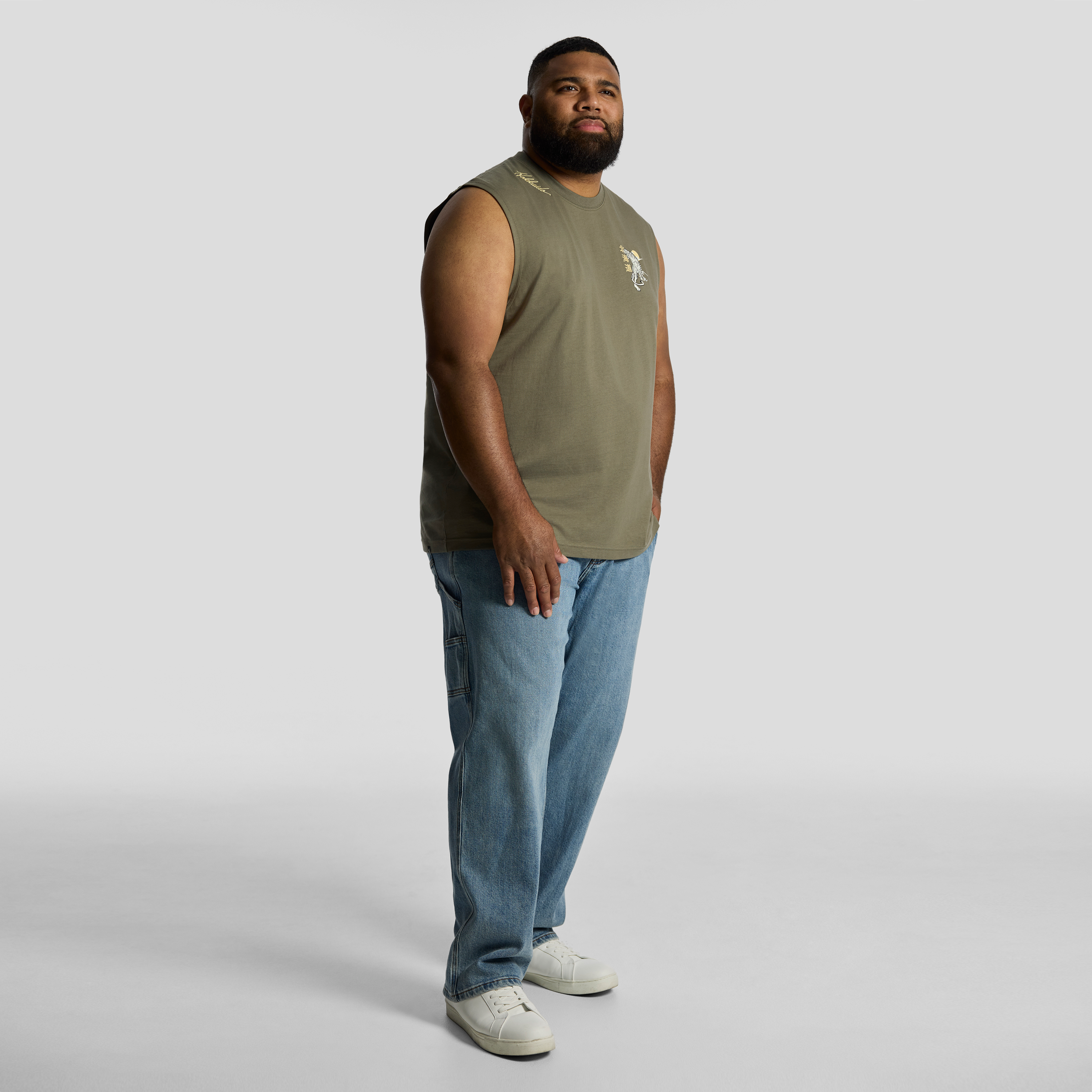 Khaki Green Hokkaido Sleeveless Tee