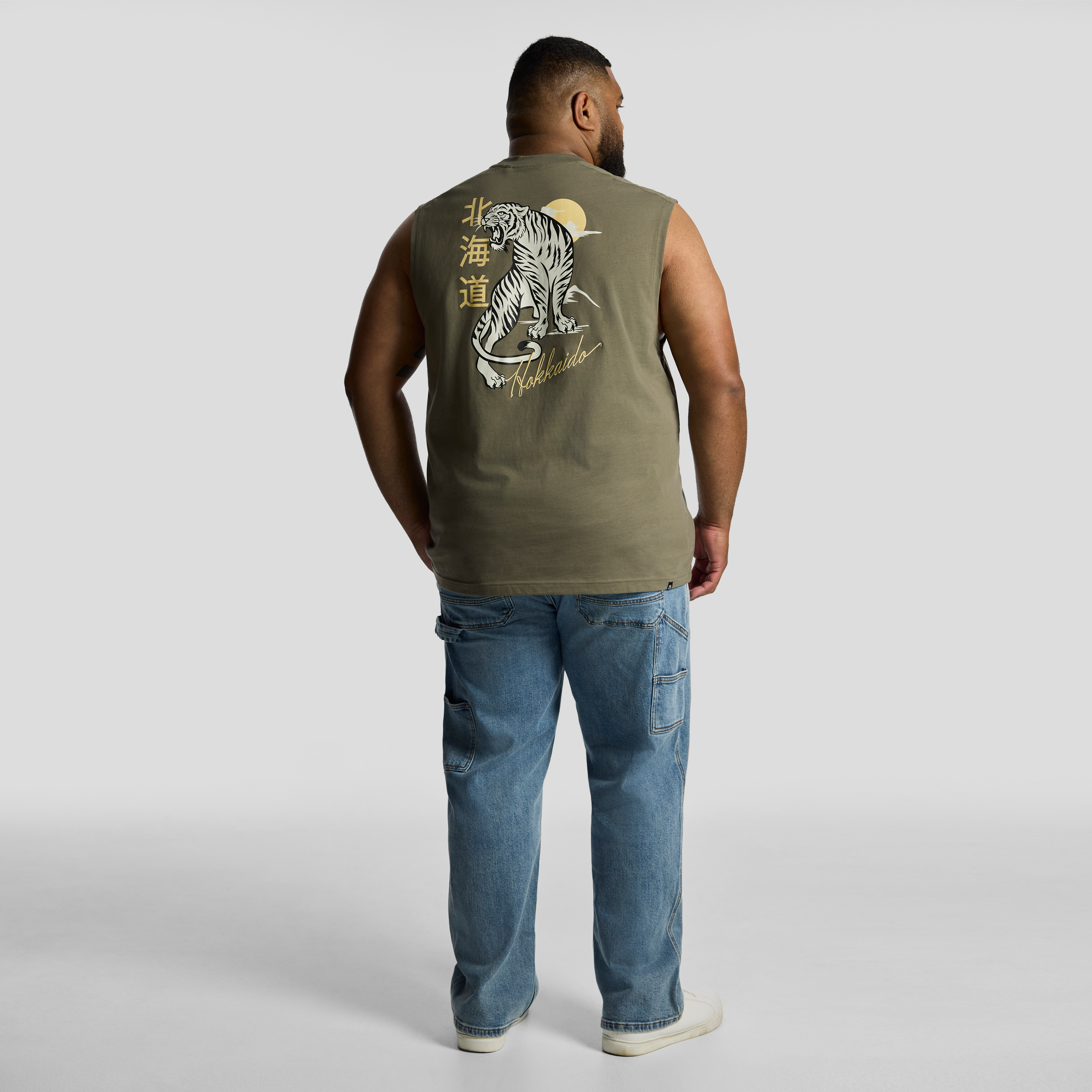 Khaki Green Hokkaido Sleeveless Tee