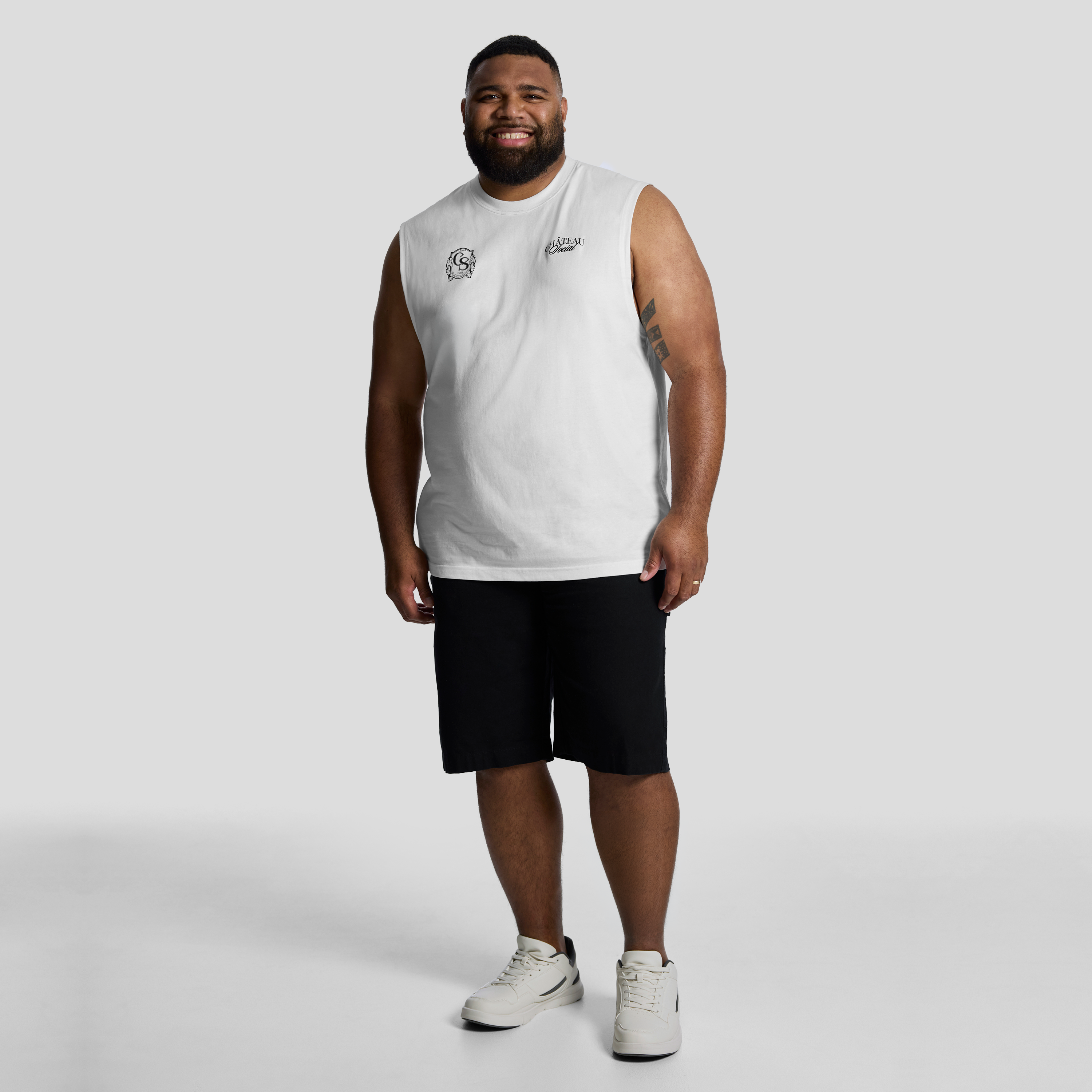 White Chateau Sleeveless Tee