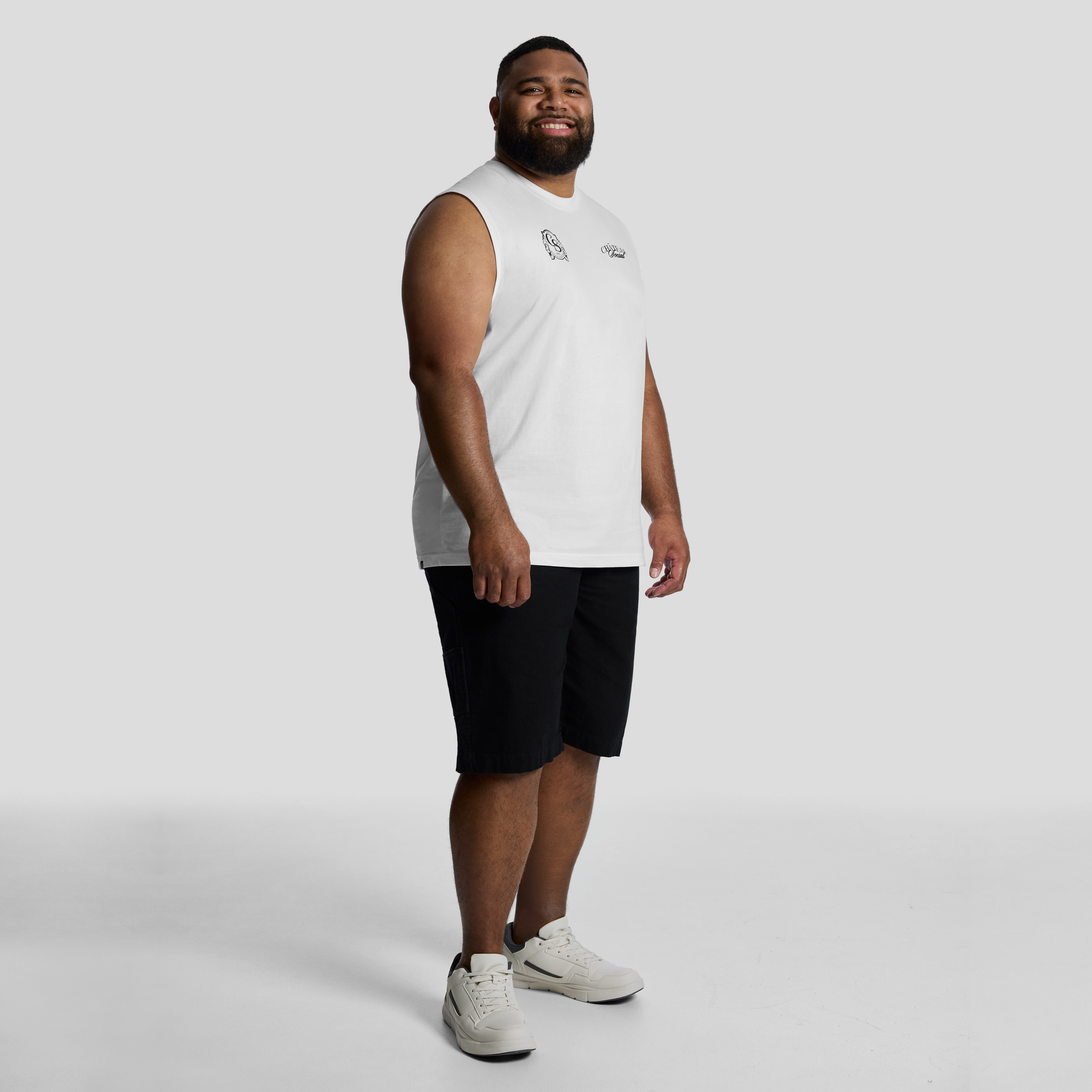 White Chateau Sleeveless Tee
