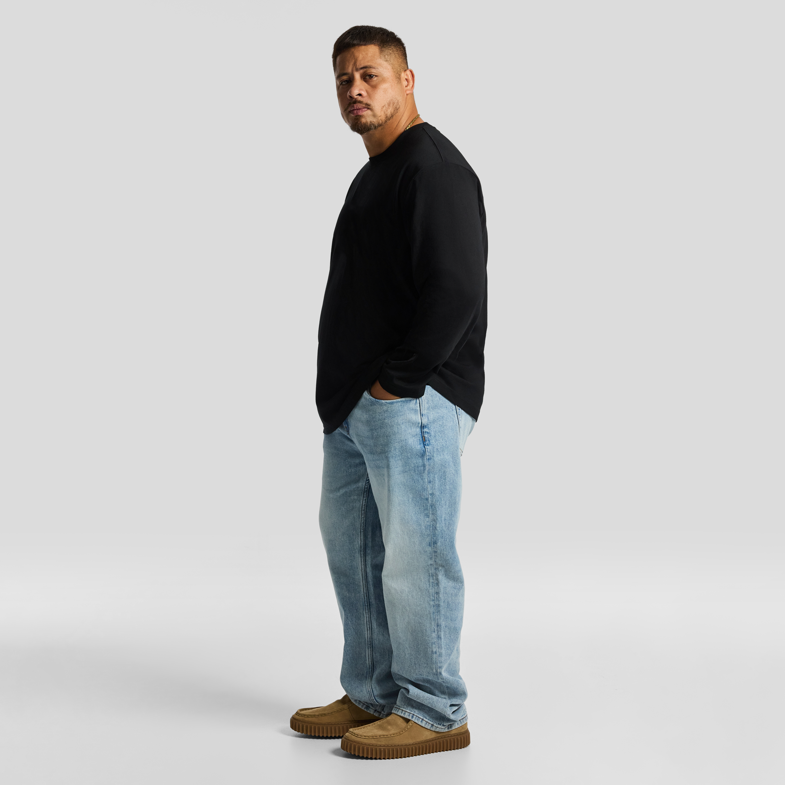 Black Long Sleeve Relaxed Top