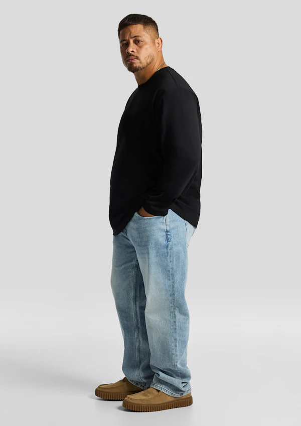 Black Long Sleeve Relaxed Top