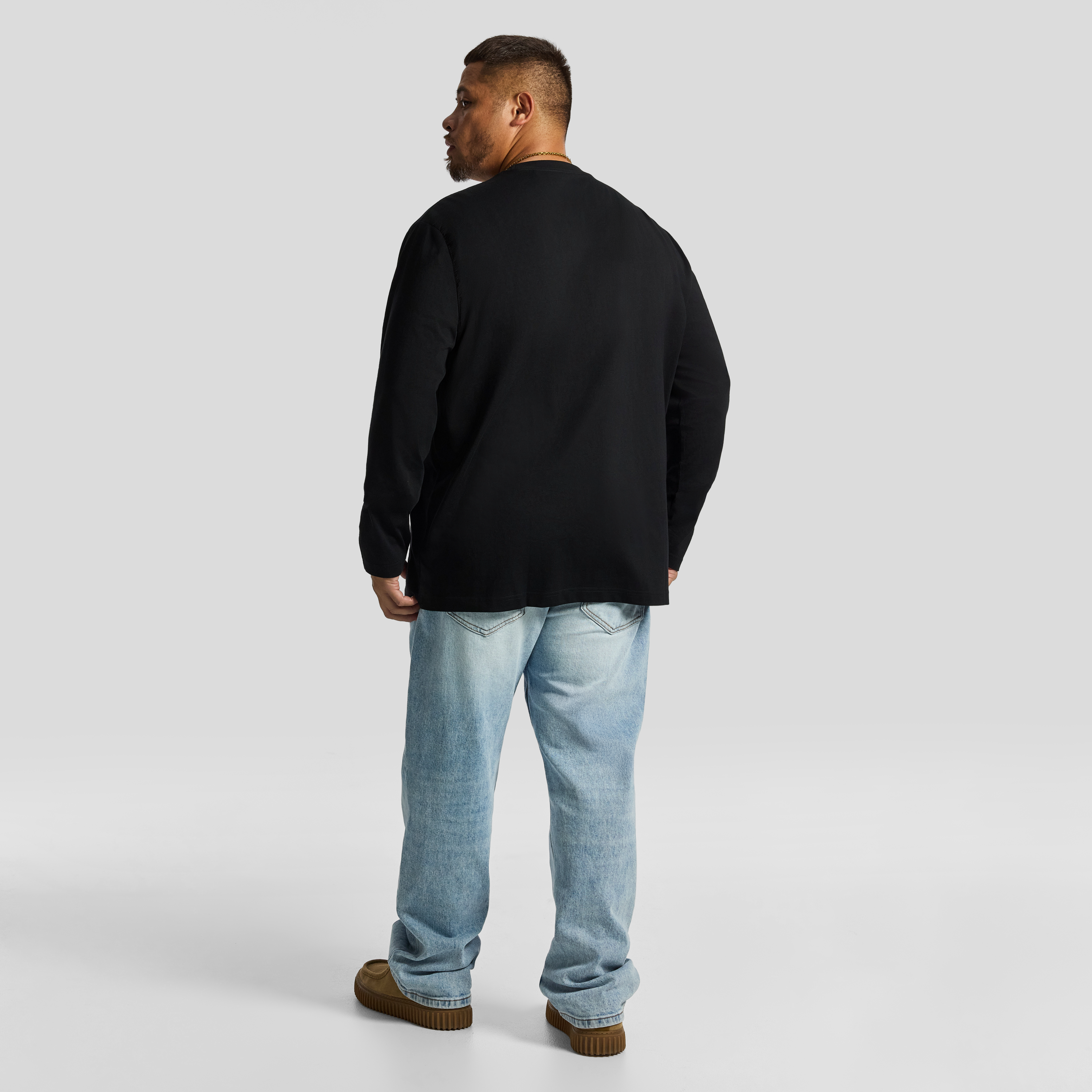 Black Long Sleeve Relaxed Top