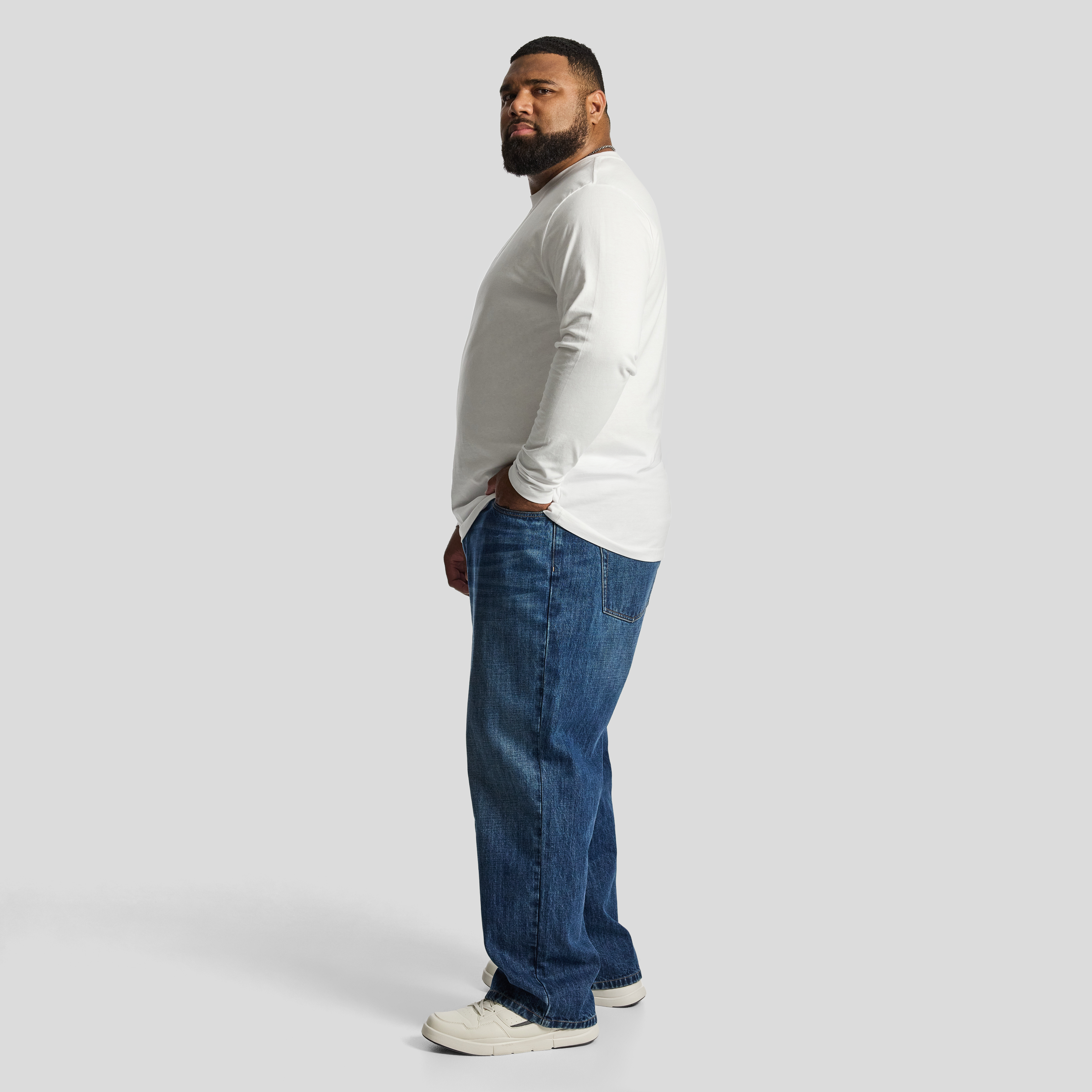 White Long Sleeve Relaxed Top