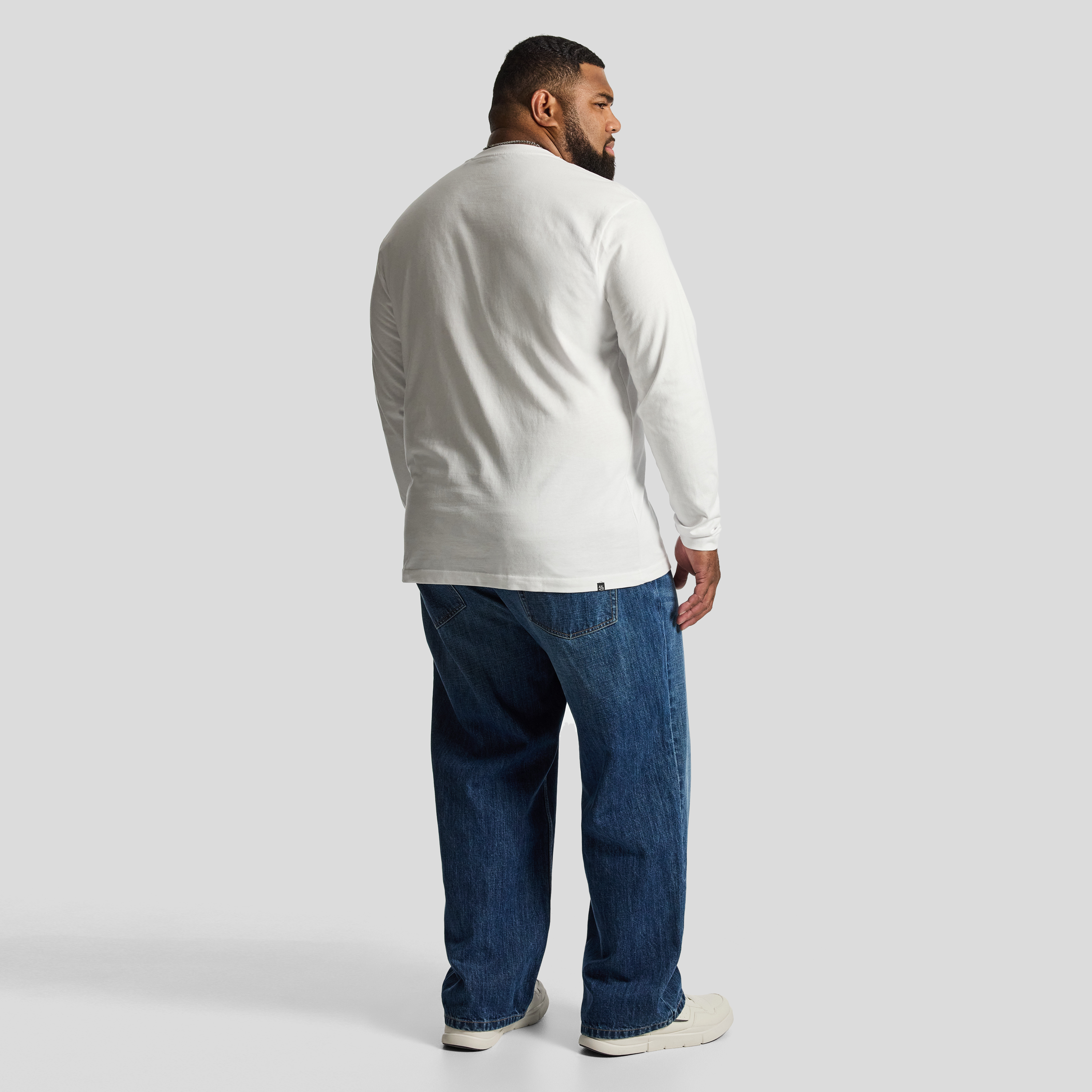 White Long Sleeve Relaxed Top